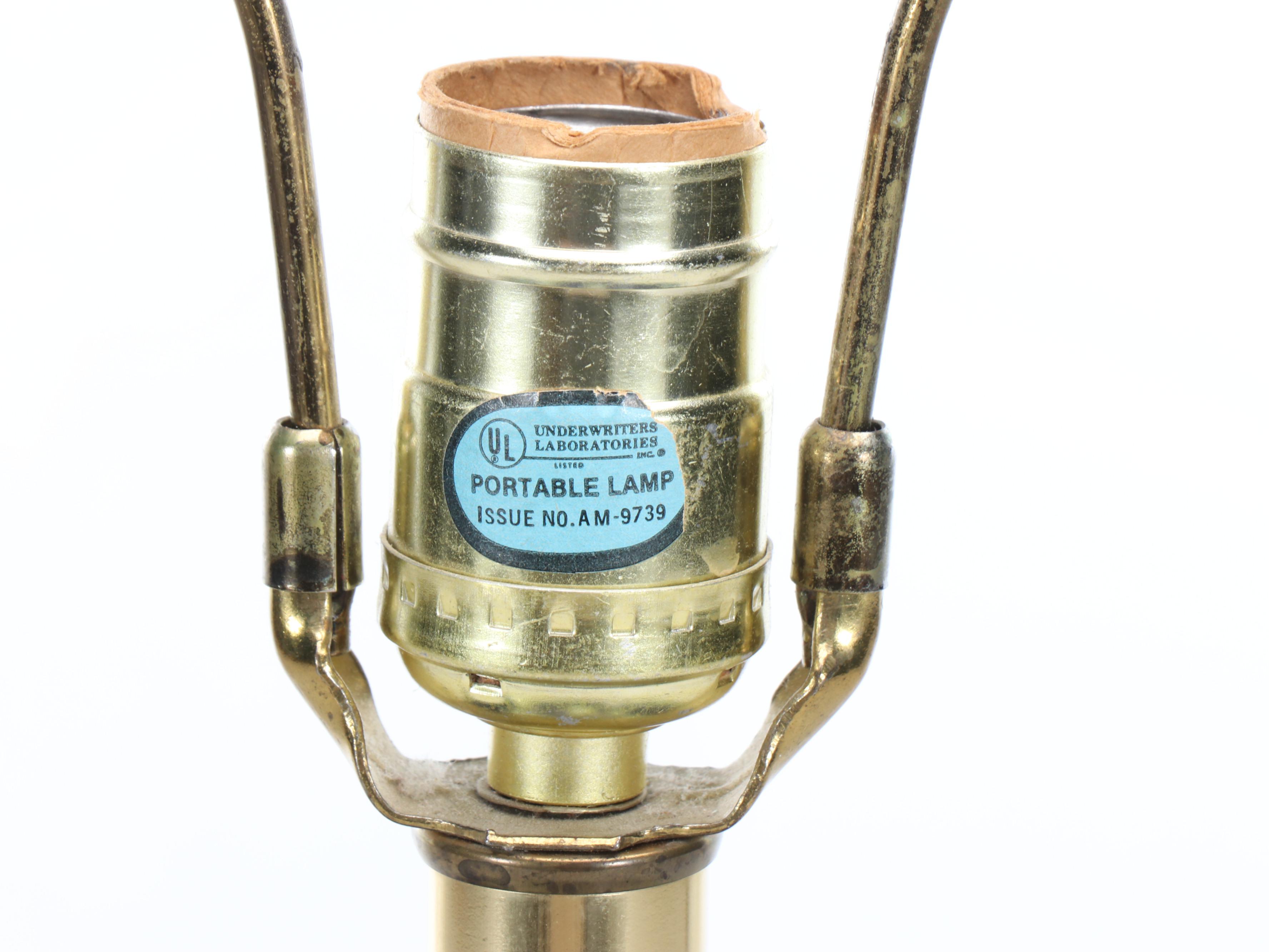 Chinese Famille Bleu Porcelain Melon Jar Table Lamp