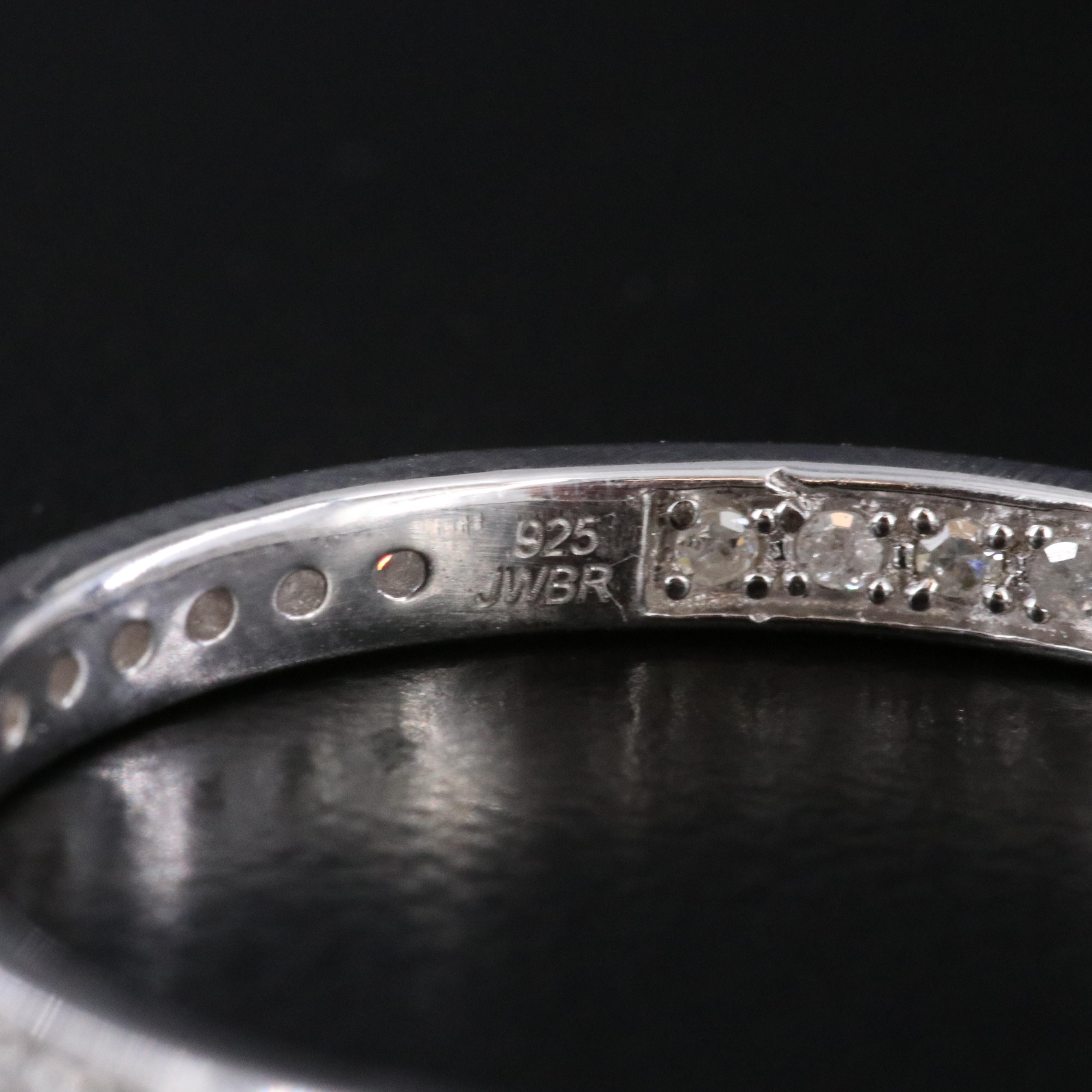 Sterling Diamond Inside-Out Hoop Earrings