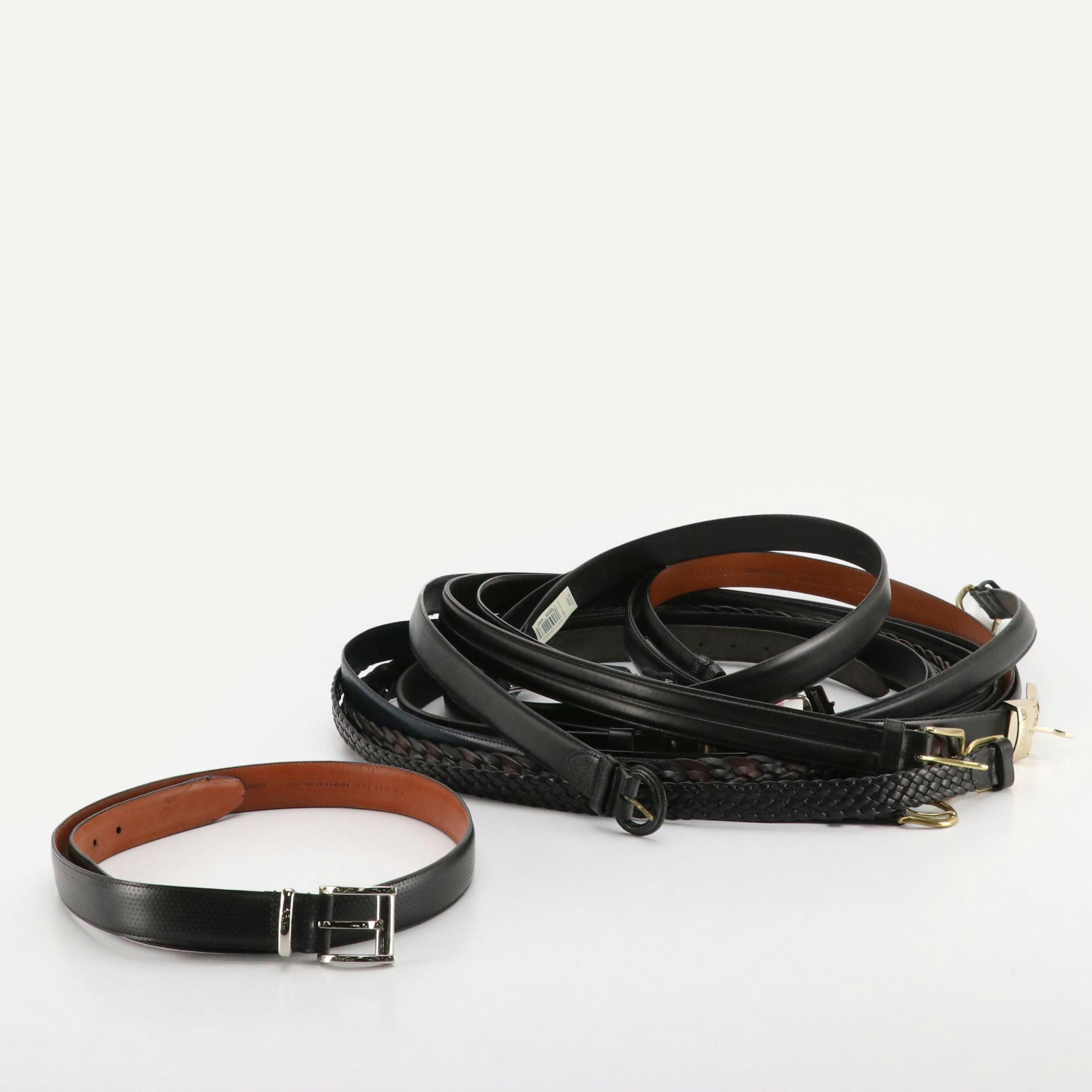 Men's Collection of Leather Belts from Polo Ralph Lauren, Bally, L'Aiglon & More