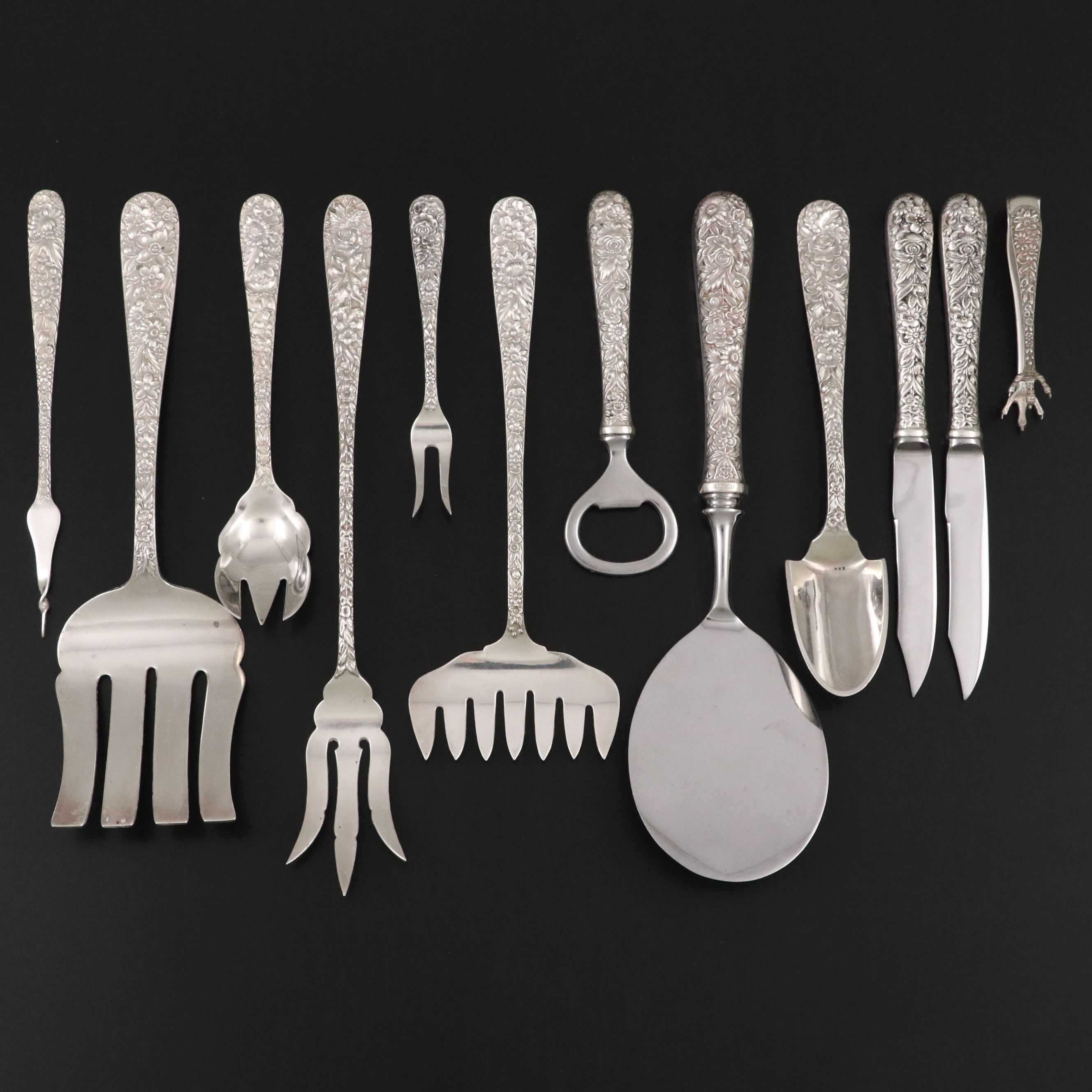 S. Kirk and Son "Repoussé" Sterling and Stainless Steel Serveware