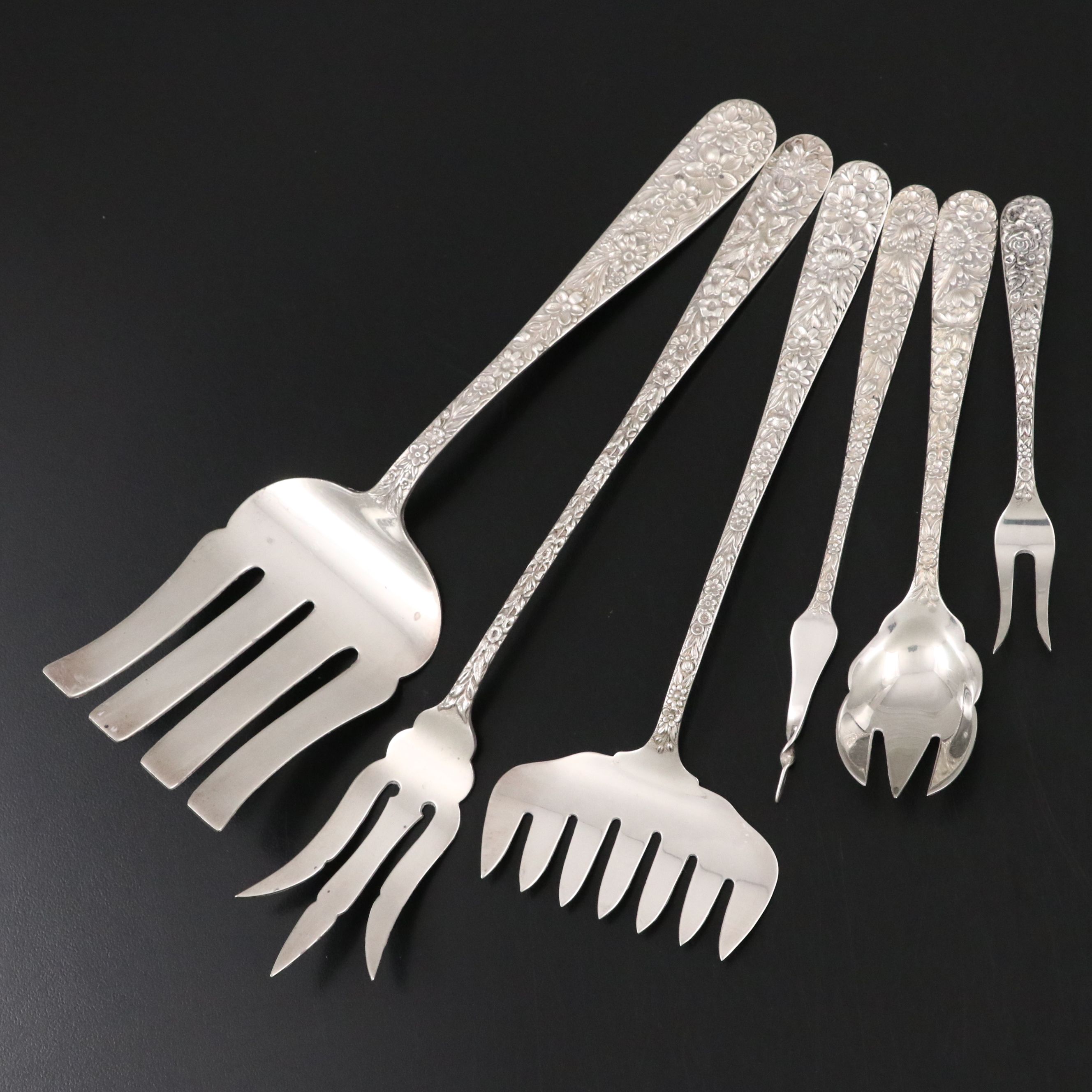 S. Kirk and Son "Repoussé" Sterling and Stainless Steel Serveware