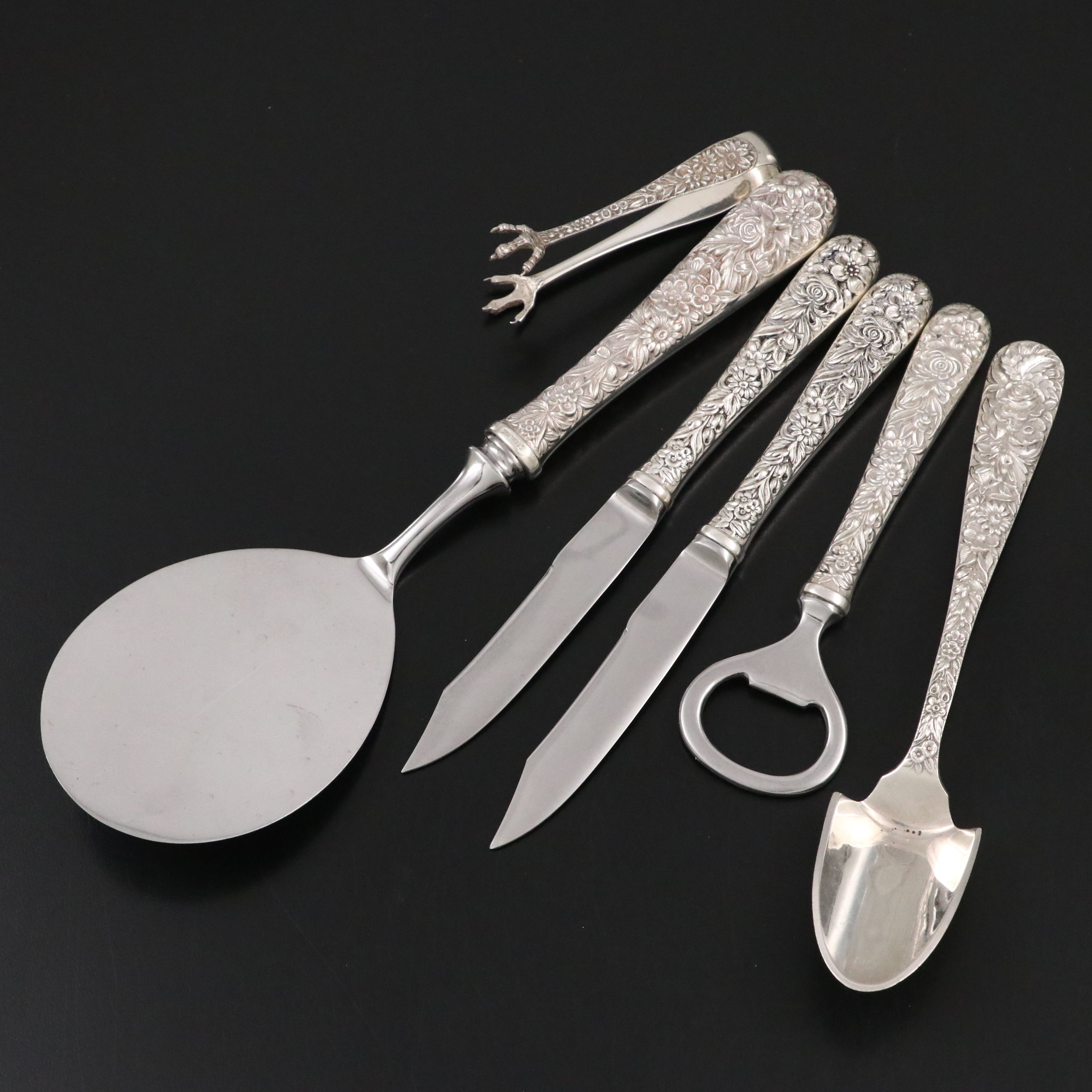 S. Kirk and Son "Repoussé" Sterling and Stainless Steel Serveware