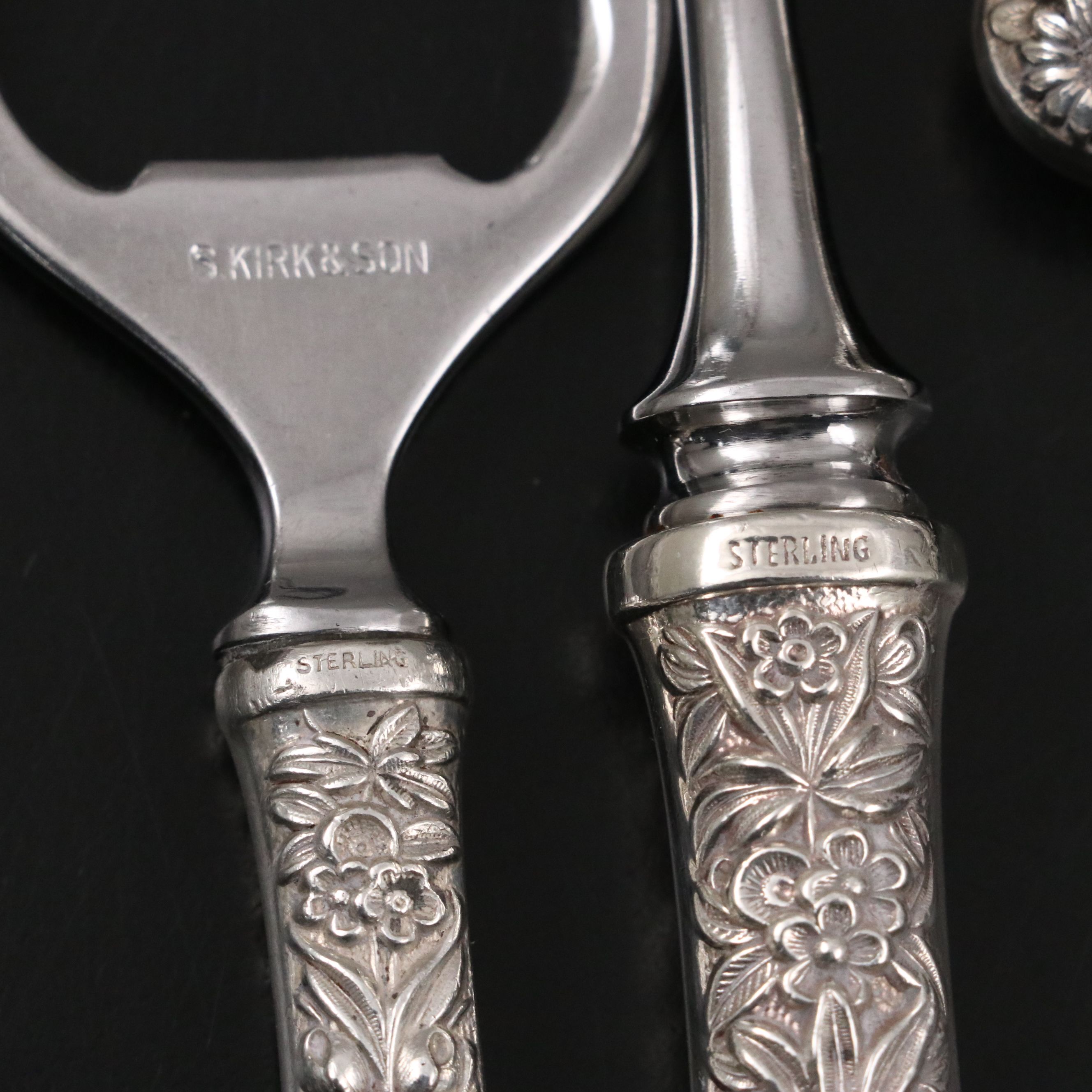 S. Kirk and Son "Repoussé" Sterling and Stainless Steel Serveware