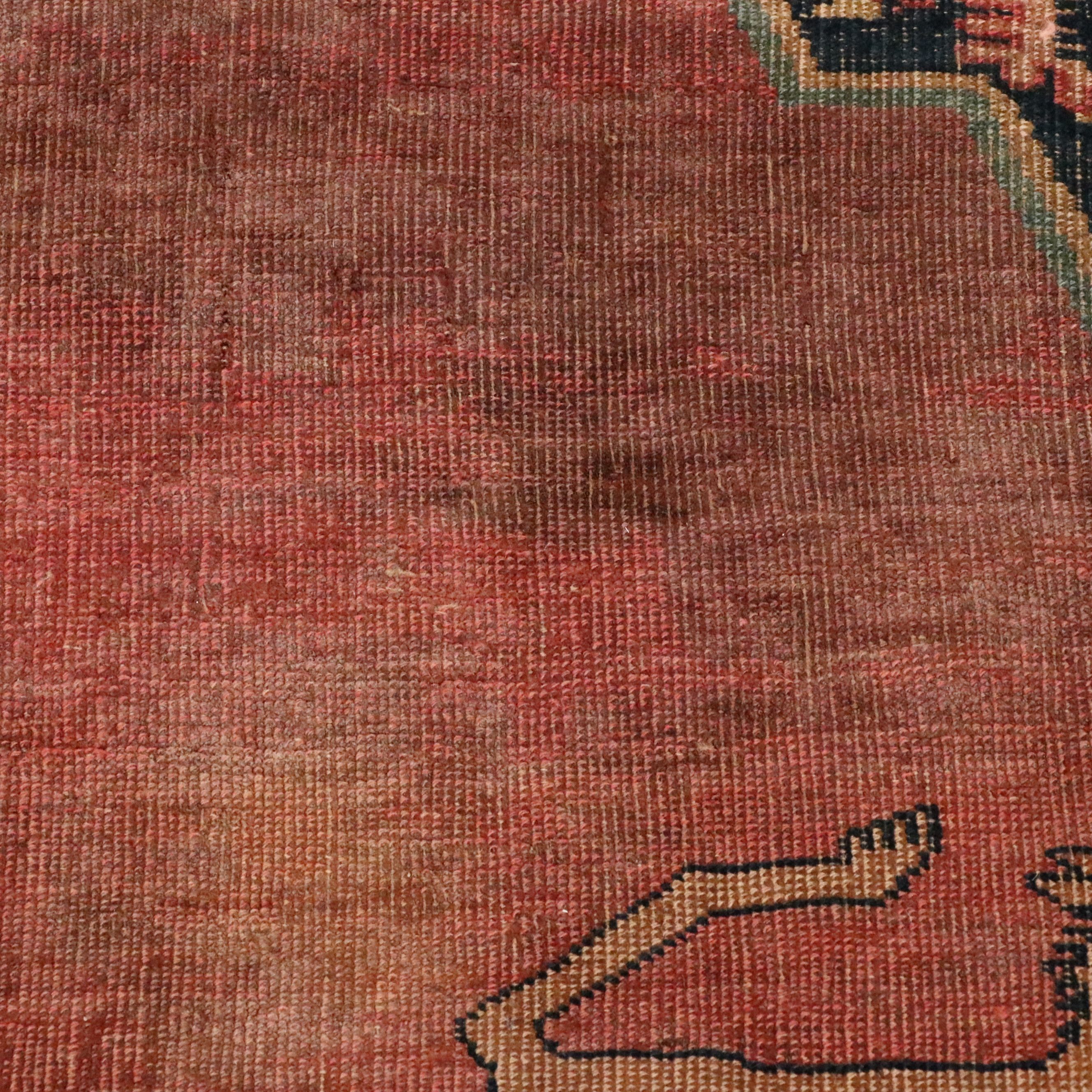 8'6 x 12'7 Hand-Knotted Persian Bijar Room Sized Rug, Antique