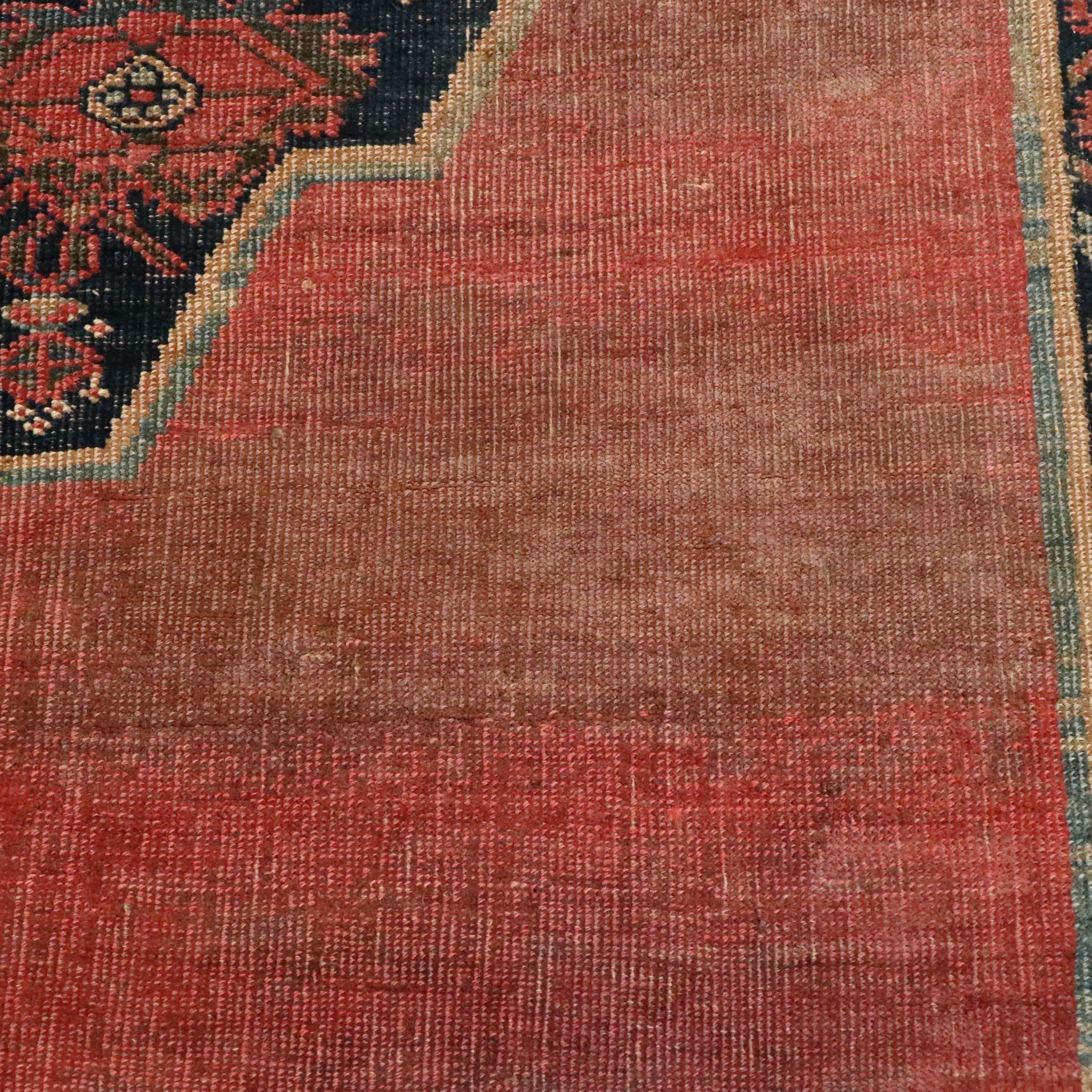 8'6 x 12'7 Hand-Knotted Persian Bijar Room Sized Rug, Antique