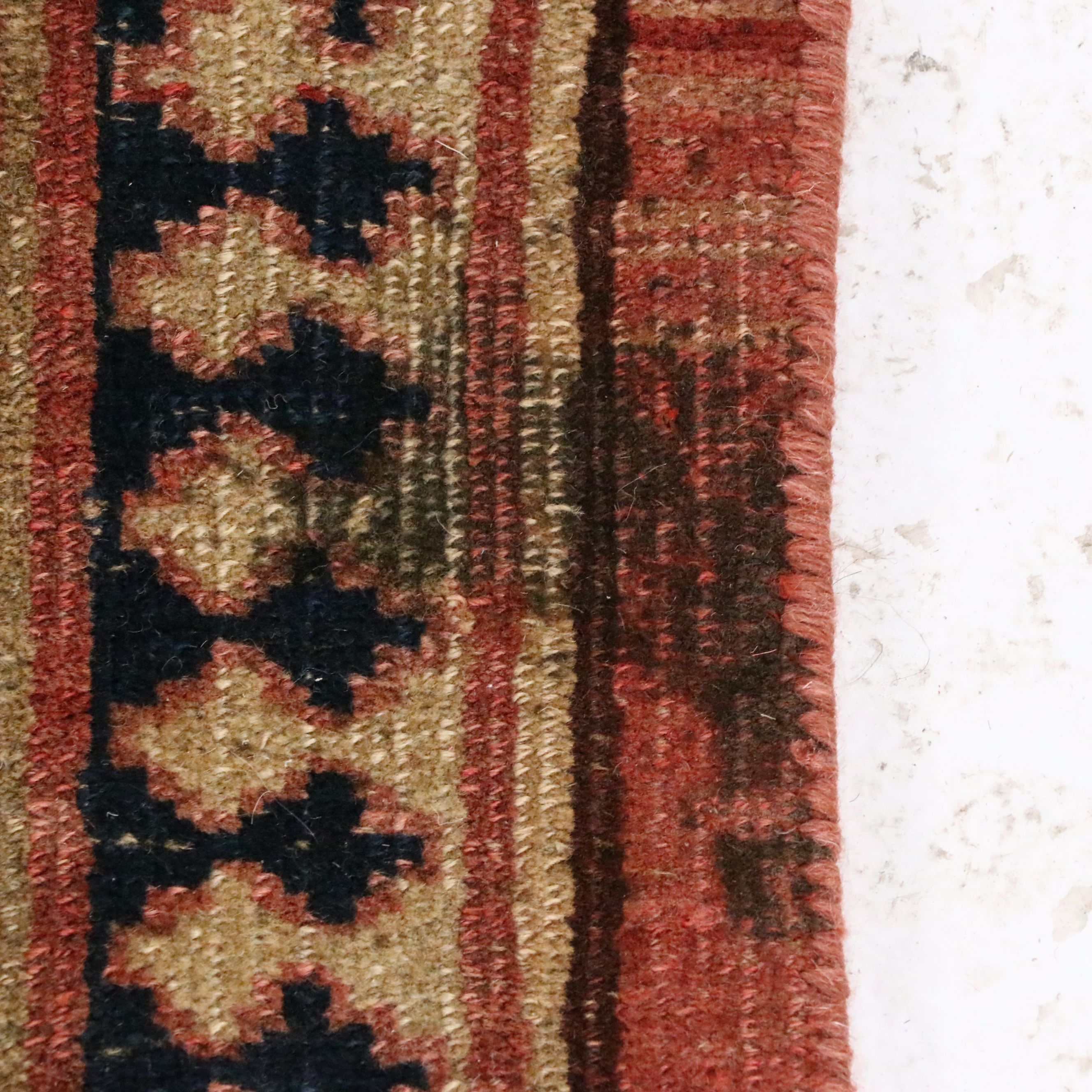 8'6 x 12'7 Hand-Knotted Persian Bijar Room Sized Rug, Antique