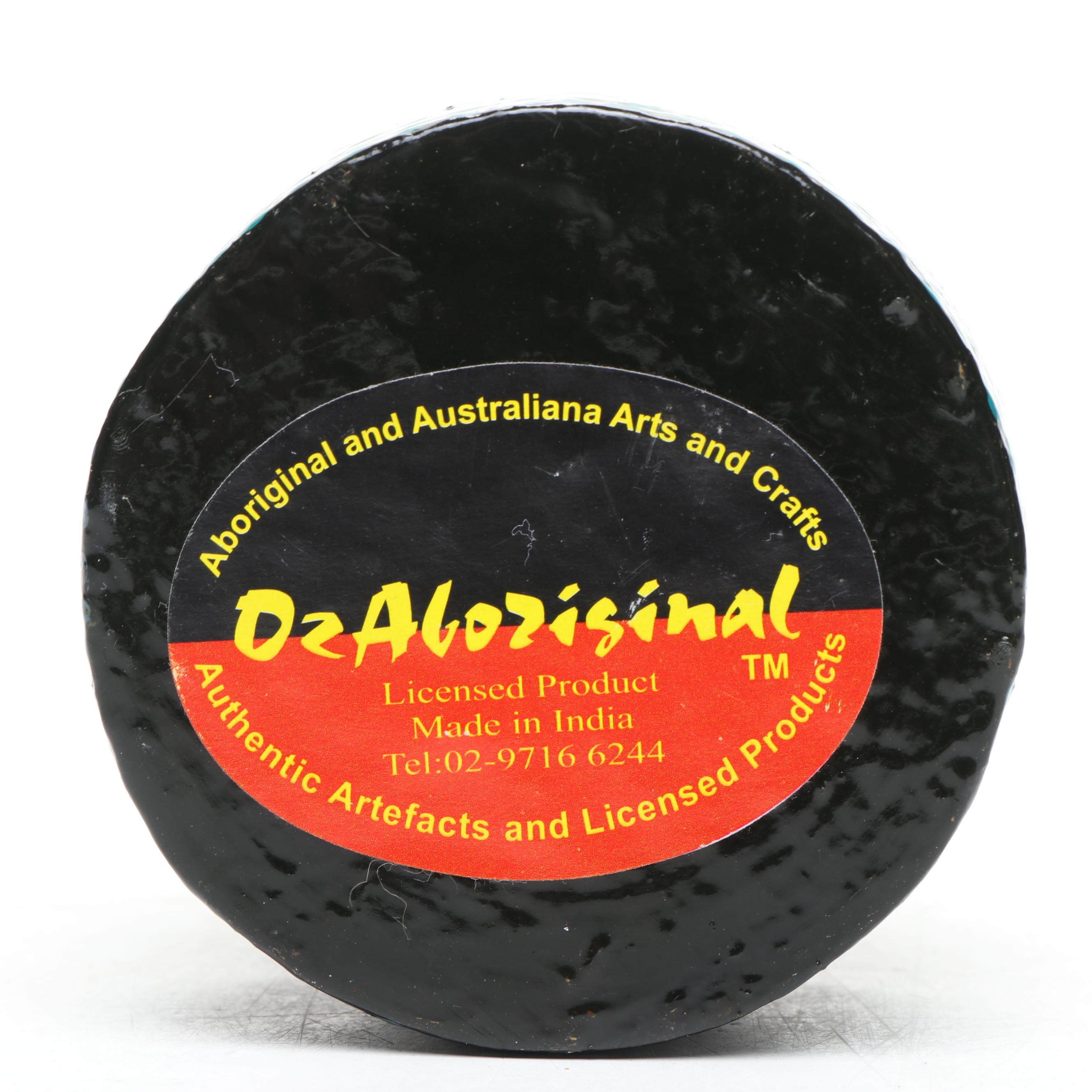 OzAboriginal Wood Decorative Box with Other Agate, Stone, and Wood Figures