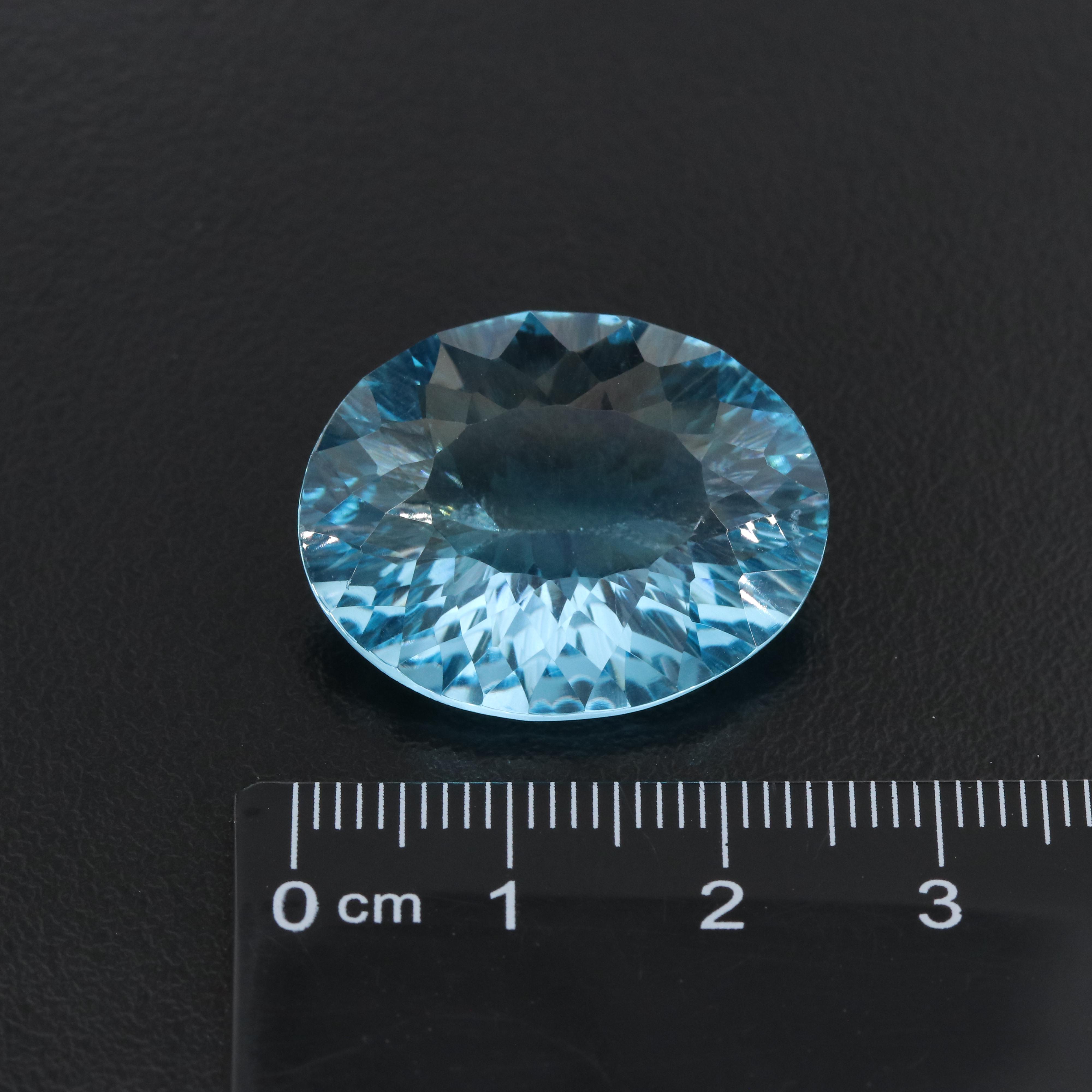 Loose 36.38 CT Swiss Blue Topaz