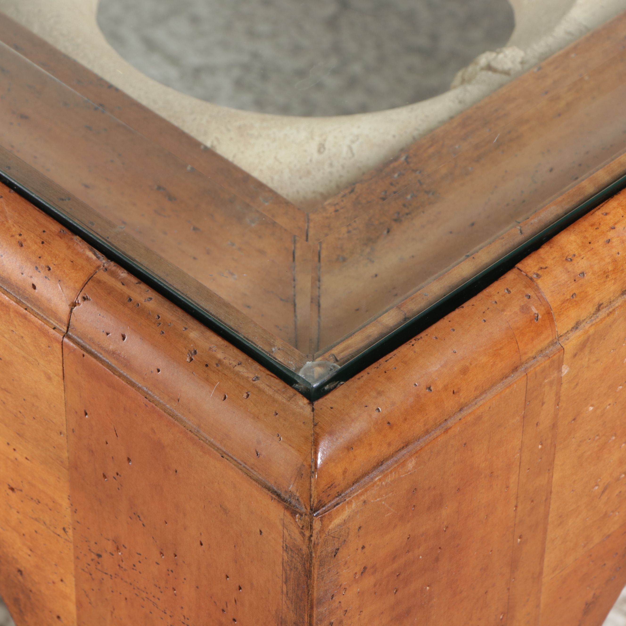 Henredon "Artisan" Glass Top Cocktail Table