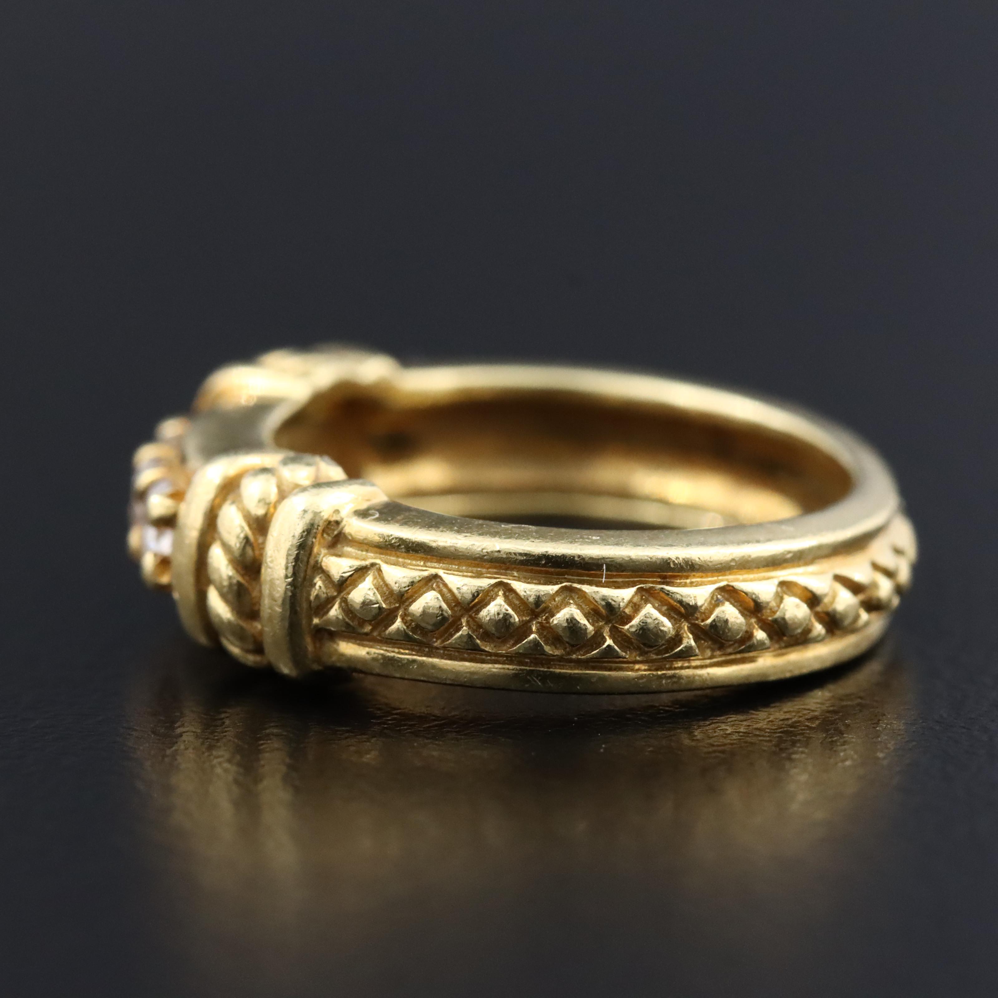 Judith Ripka 18K 0.18 CTW Diamond Ring