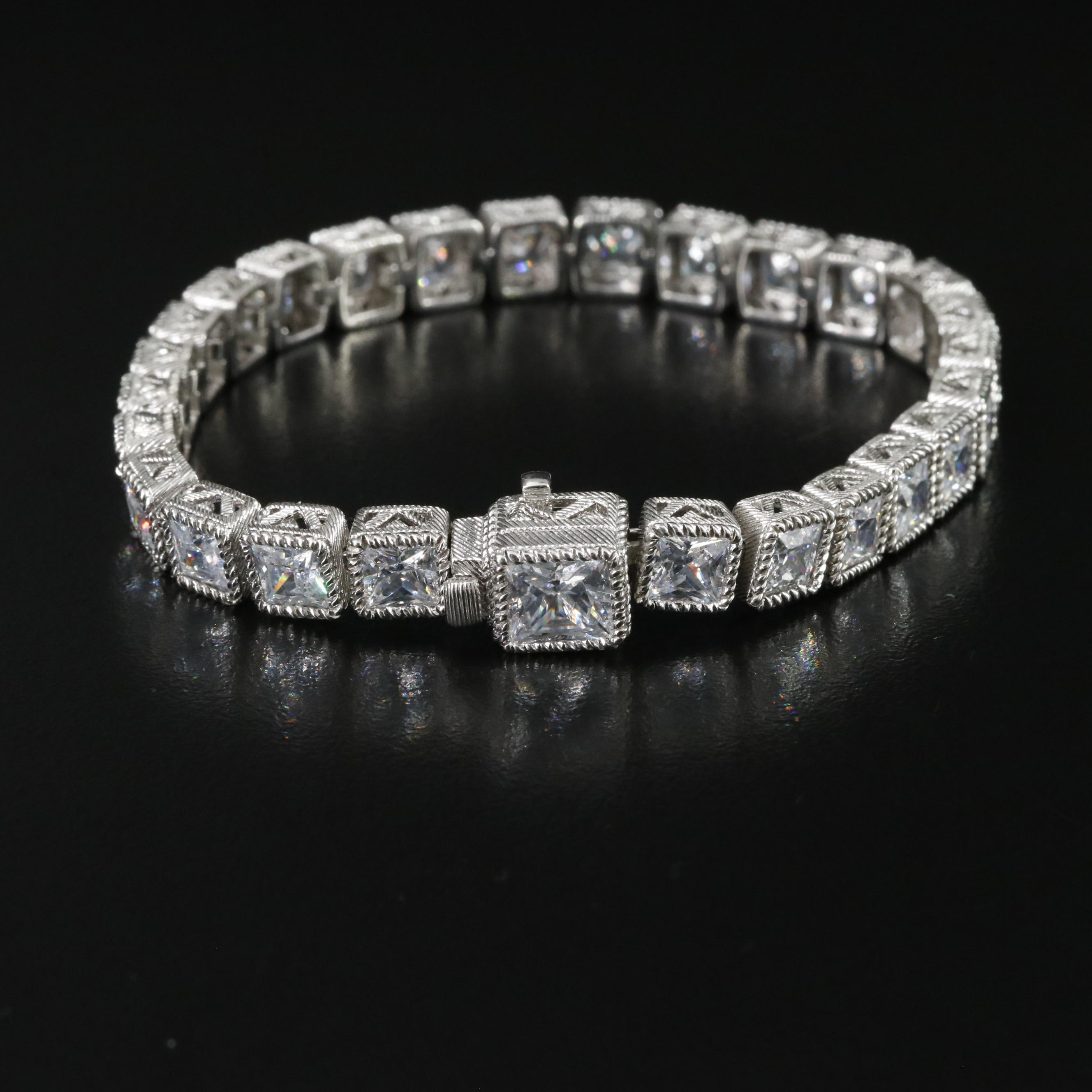 Judith Ripka, Amethyst and Diamonds Featured in Sterling Bracelets