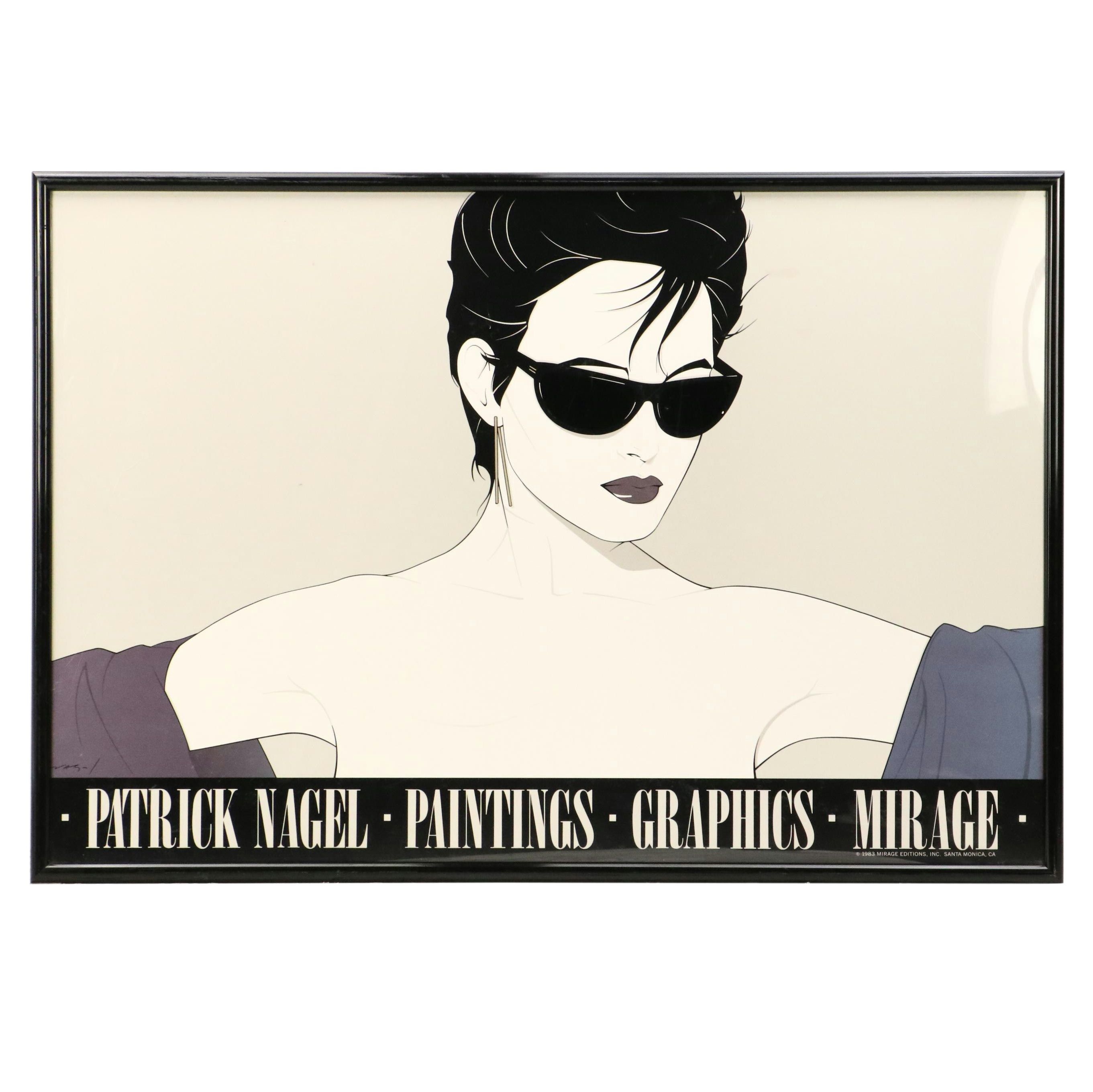 Serigraphs After Patrick Nagel "Sunglasses" and "The Playboy Porfolio II," 1980s
