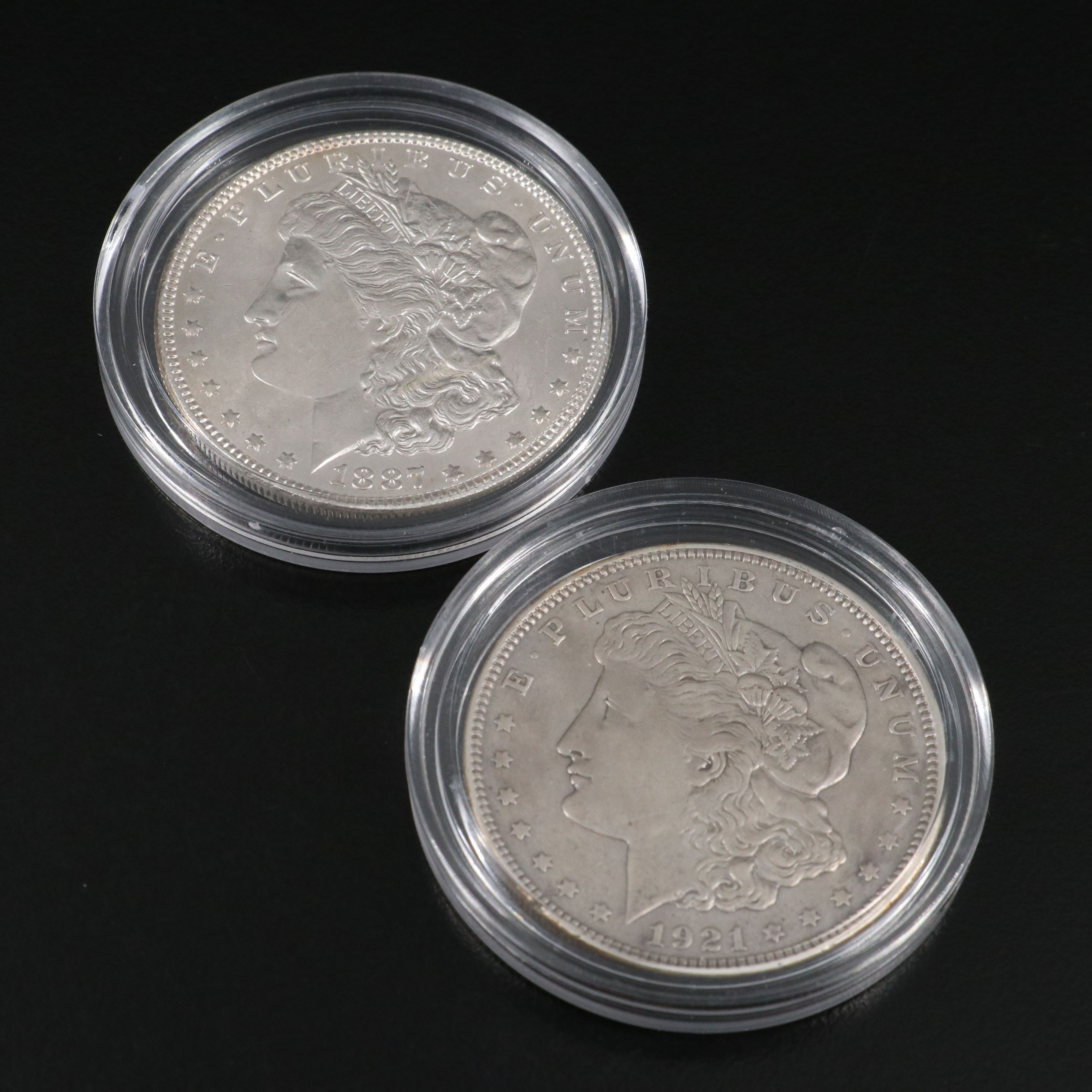 Five Morgan Dollars From the 1880's and a 1921