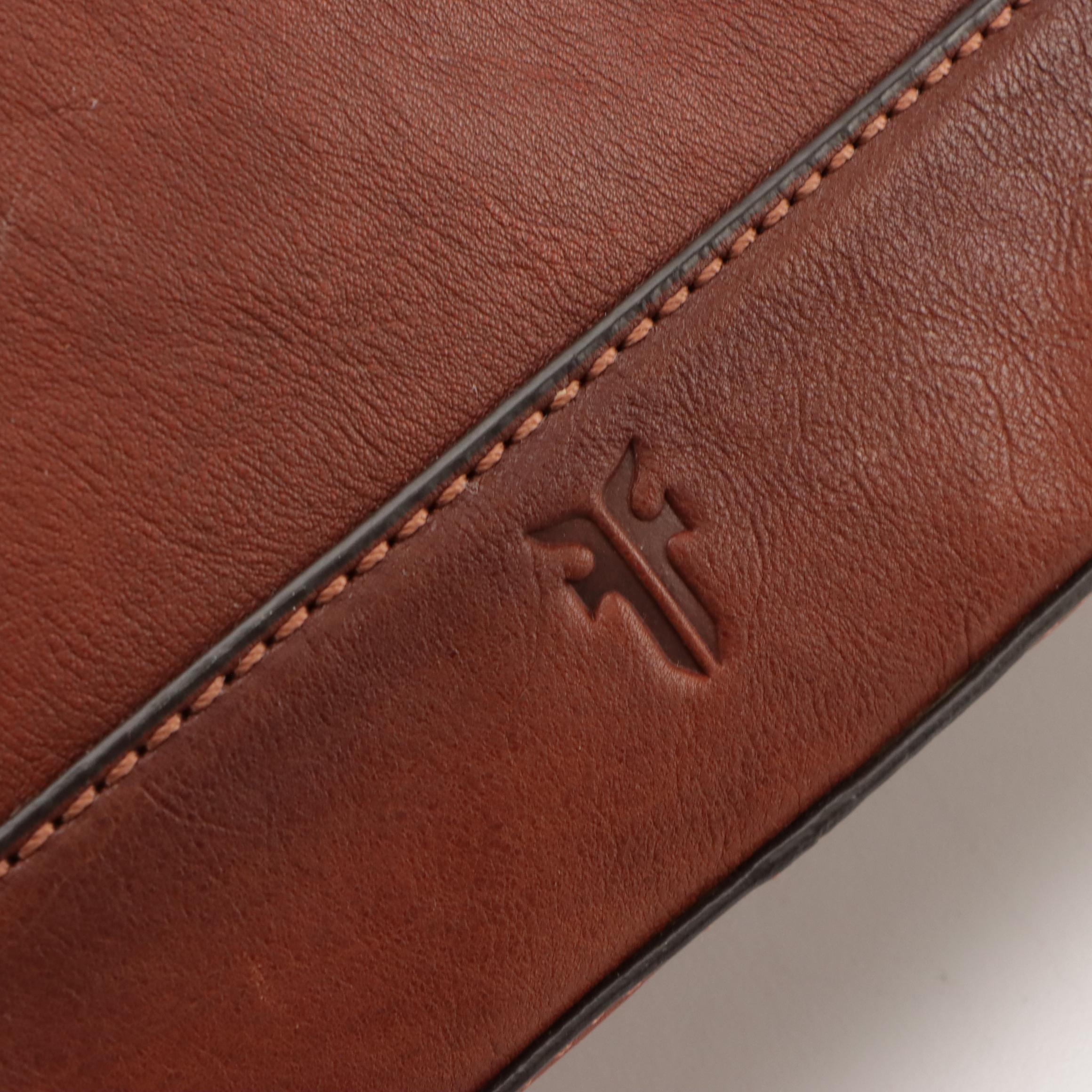 Frye Top Zip Messenger Crossbody Bag and Portland Tooled Leather Two-Way Tote