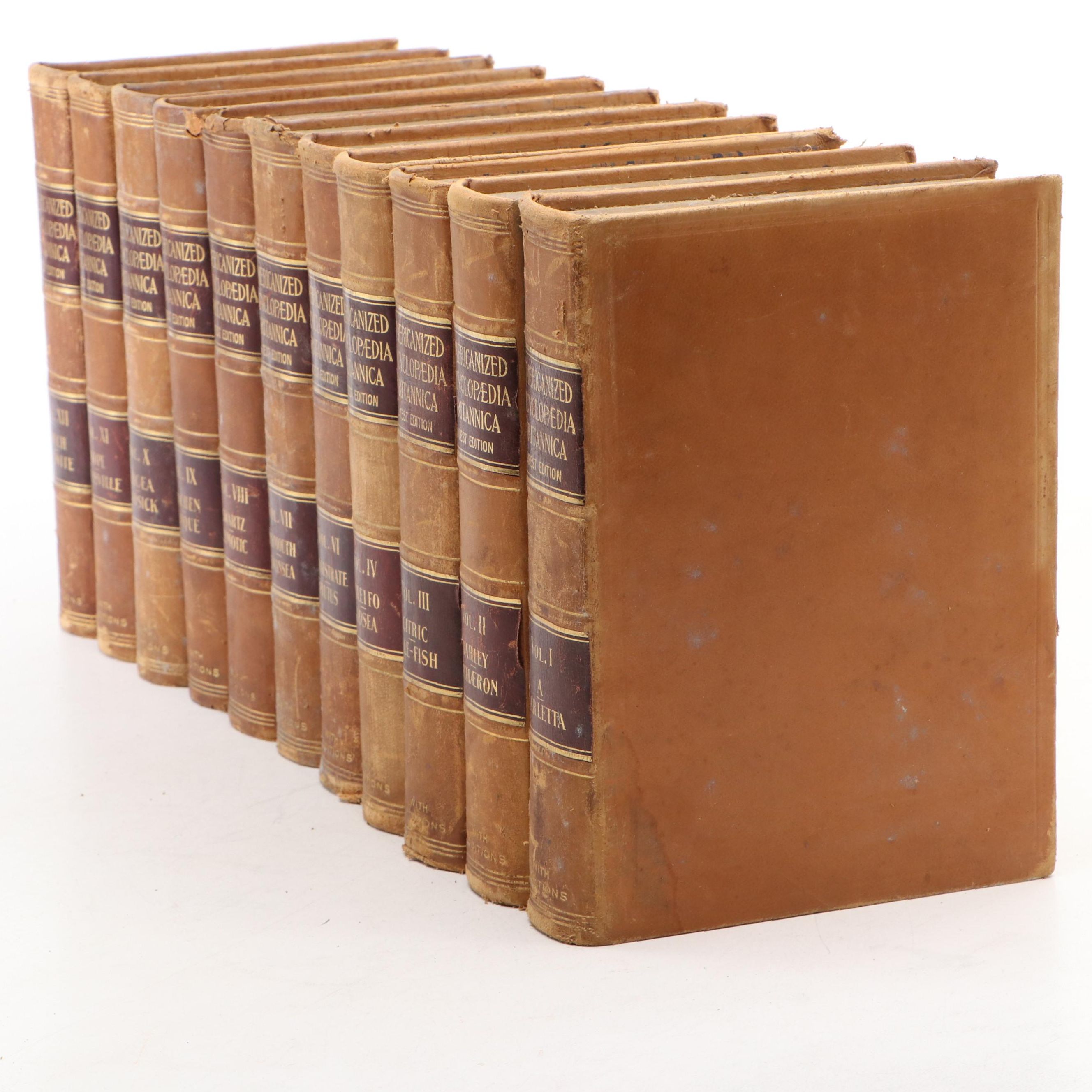 "Americanized Encyclopædia Britannica" Near Complete Set, Late 19th Century
