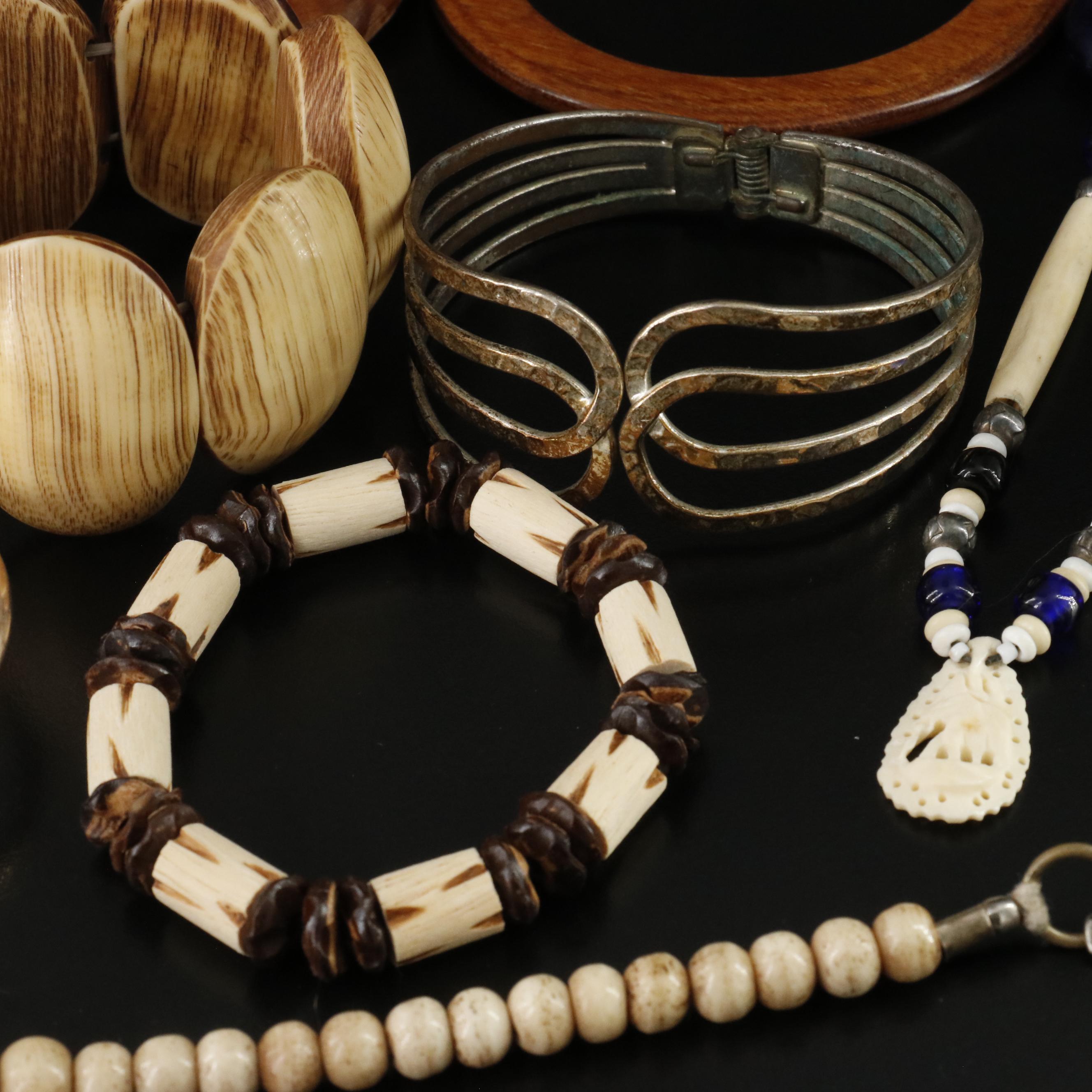Wood and Bone Featured in Jewelry Collection