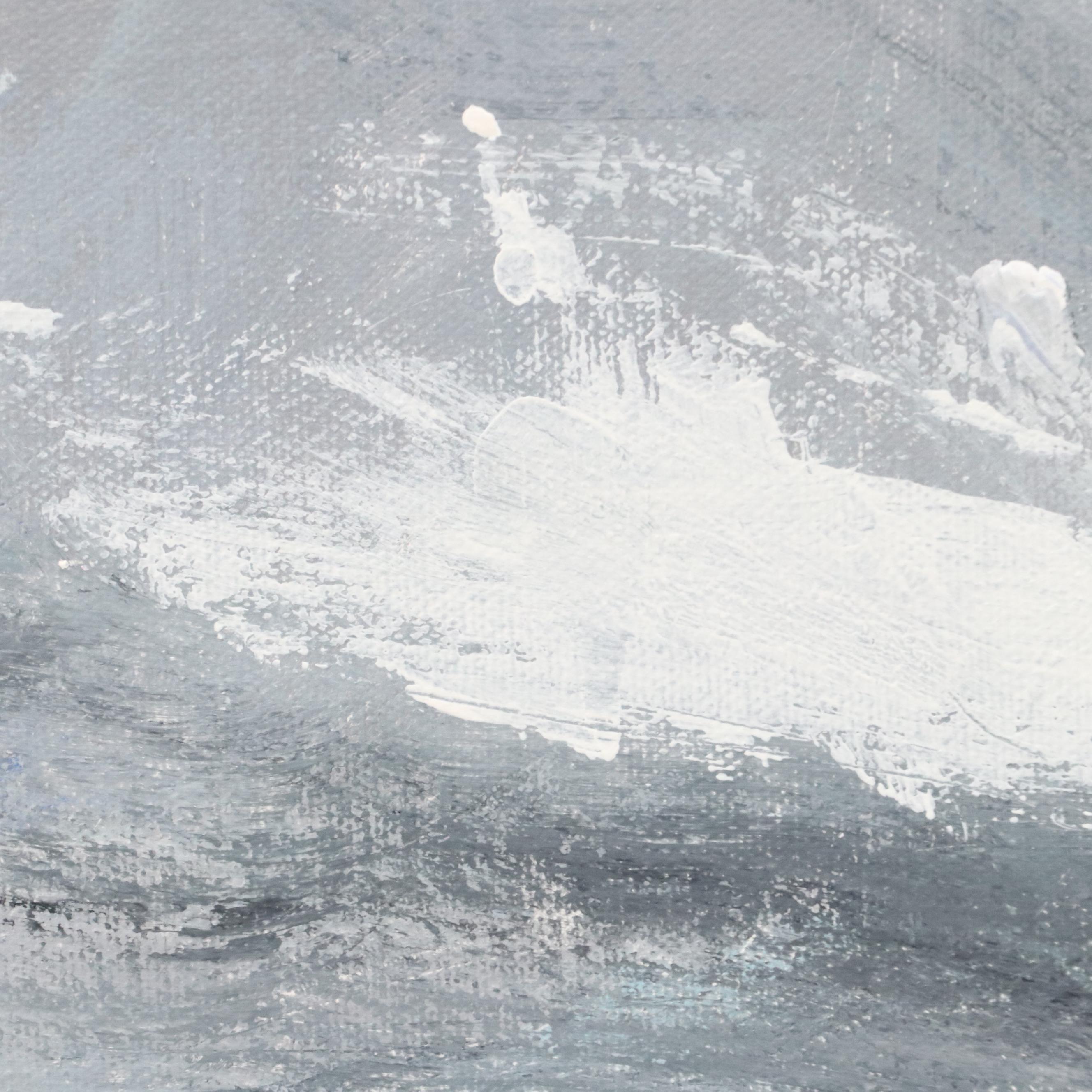 Robbie Kemper Abstract Acrylic Painting "Storm Clearing," 21st Century