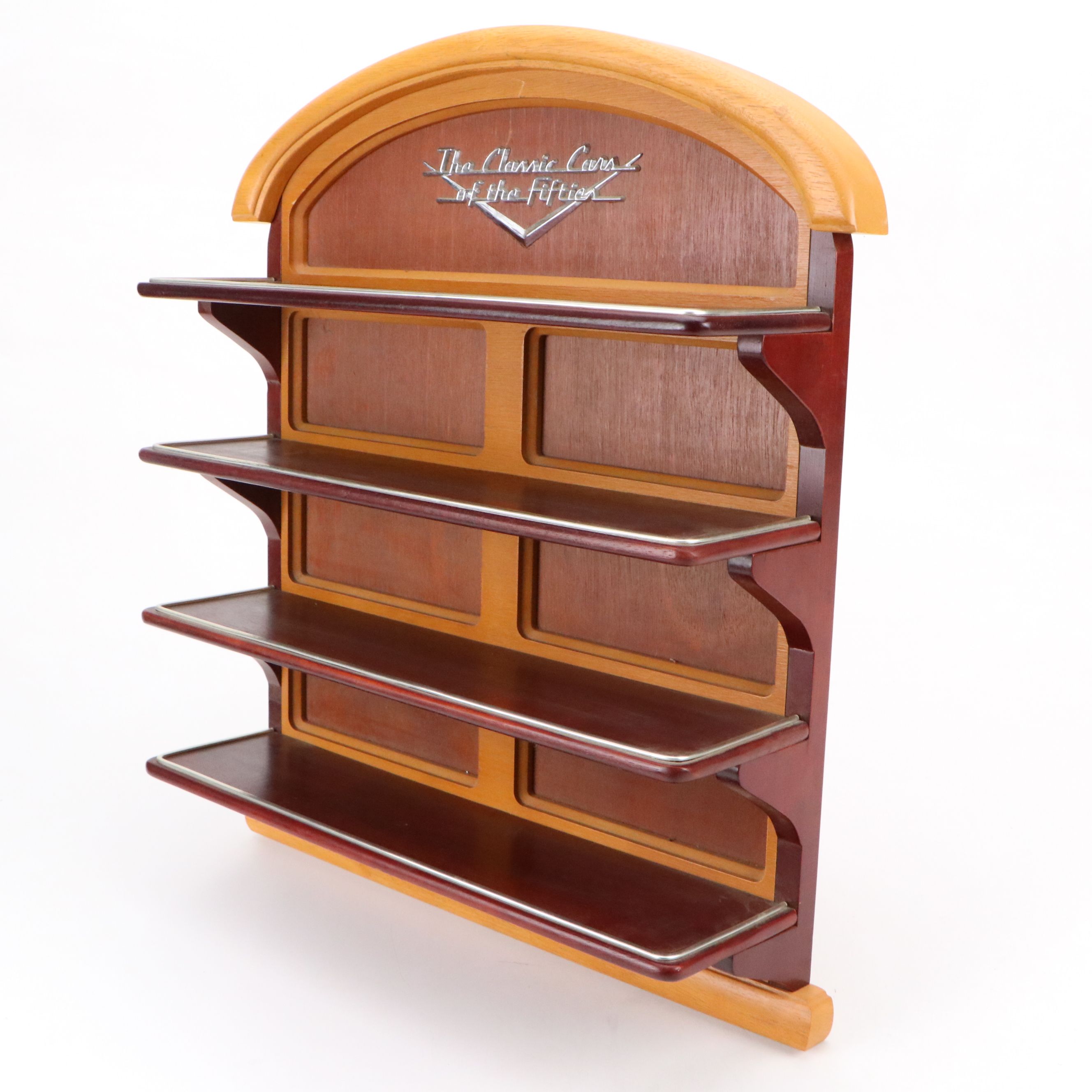 "The Classic Cars of the Fifties" Diecast Vehicles and Wall Display Shelf, 1980s