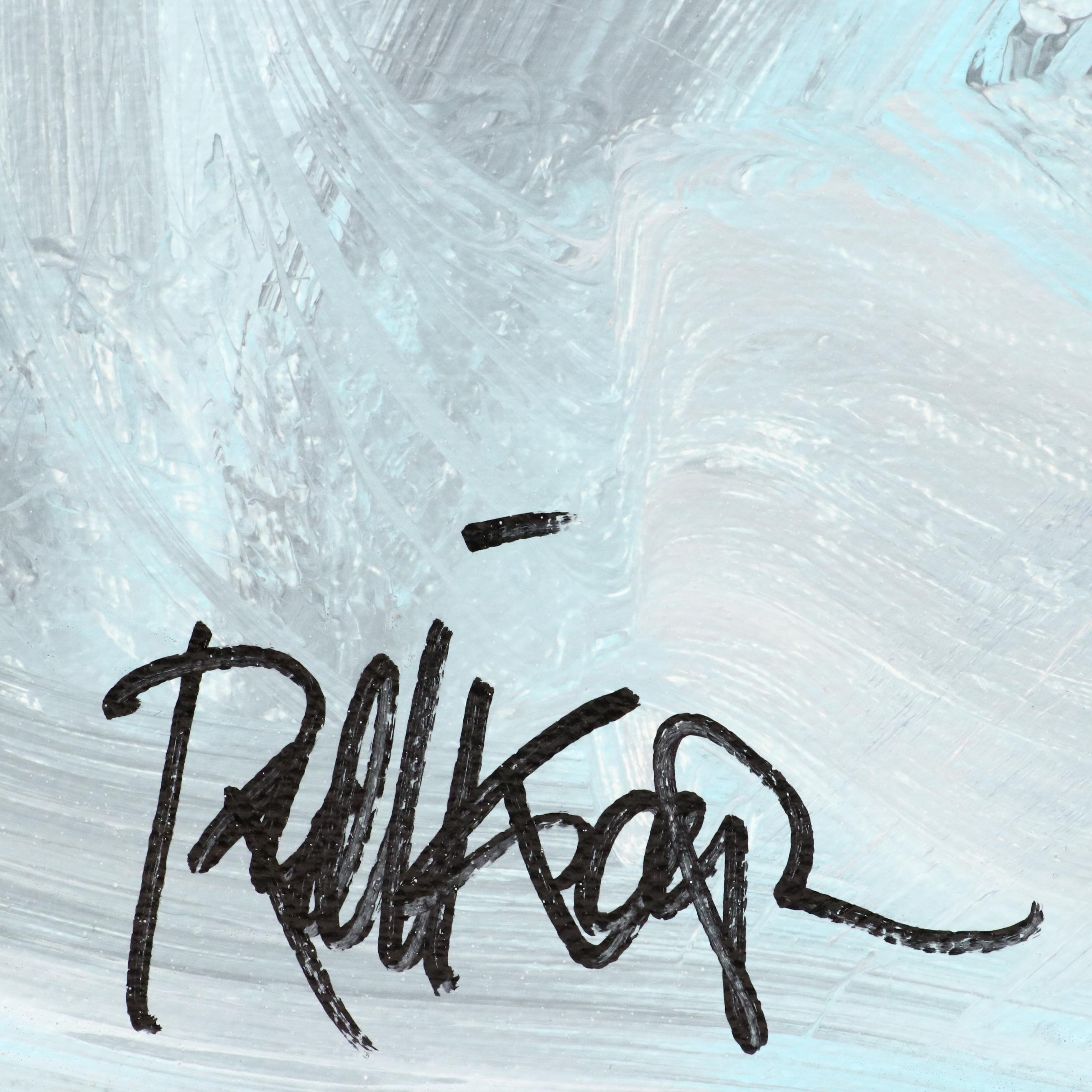 Robbie Kemper Abstract Acrylic Painting "Storm Clearing," 21st Century