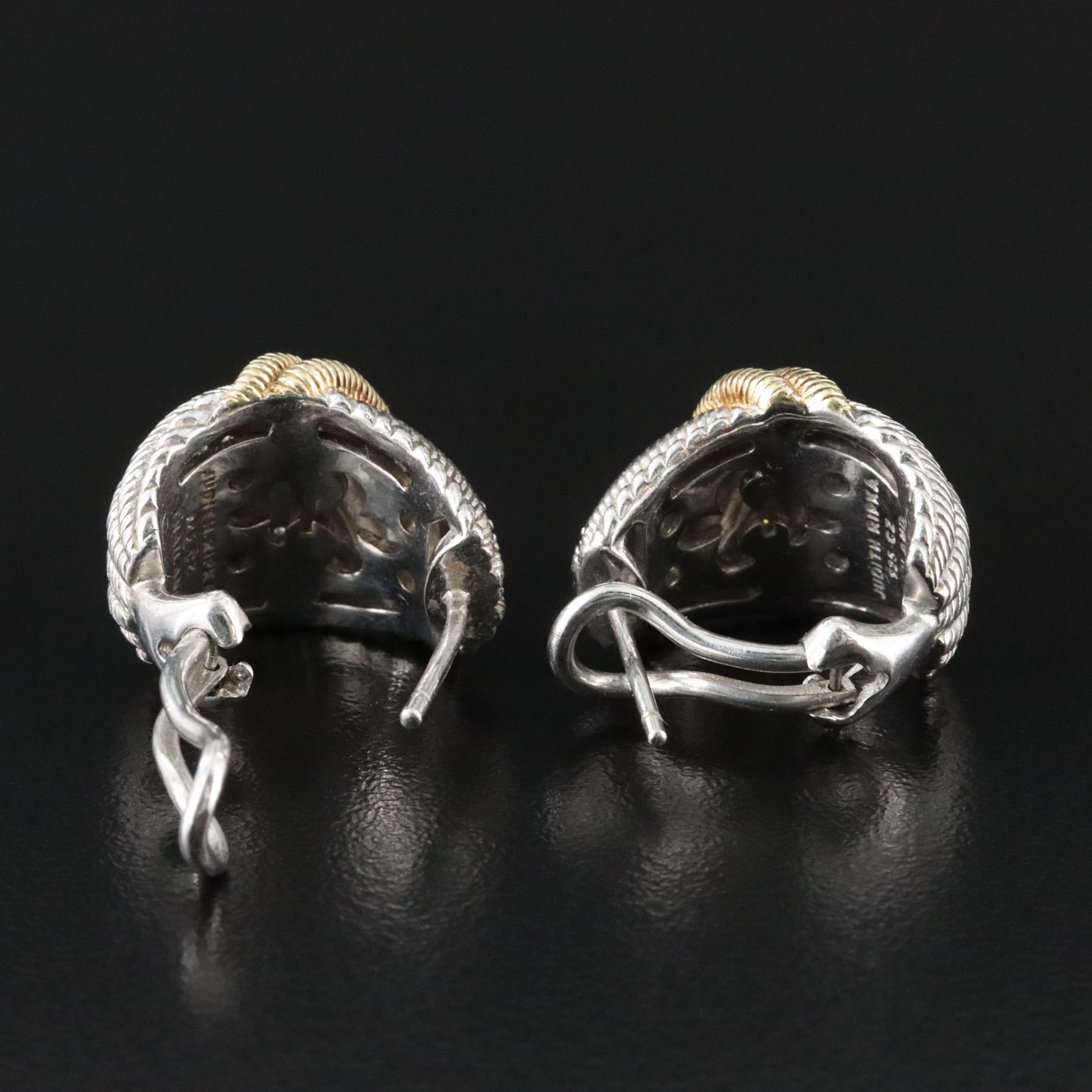 Judith Ripka Sterling CZ Earrings