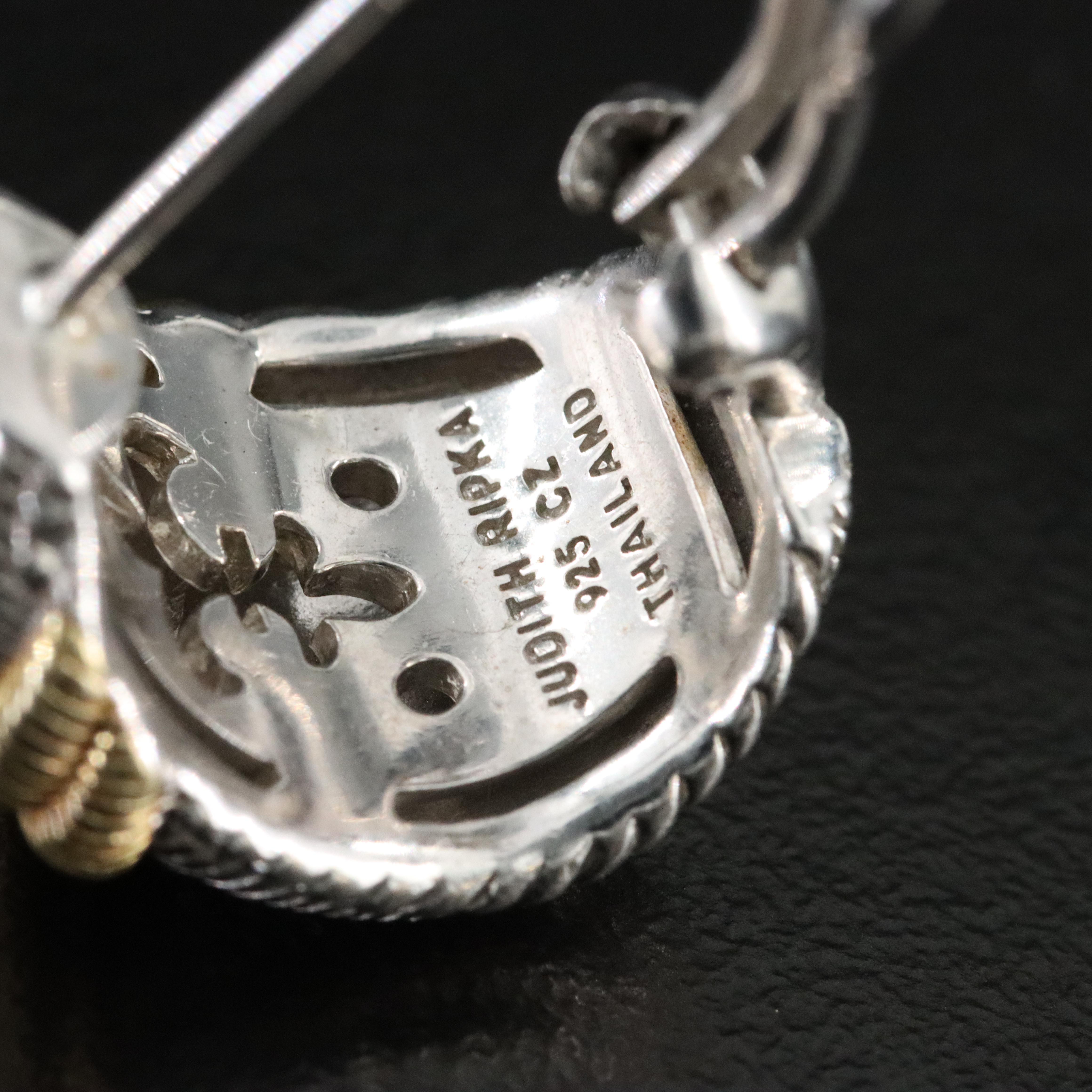 Judith Ripka Sterling CZ Earrings