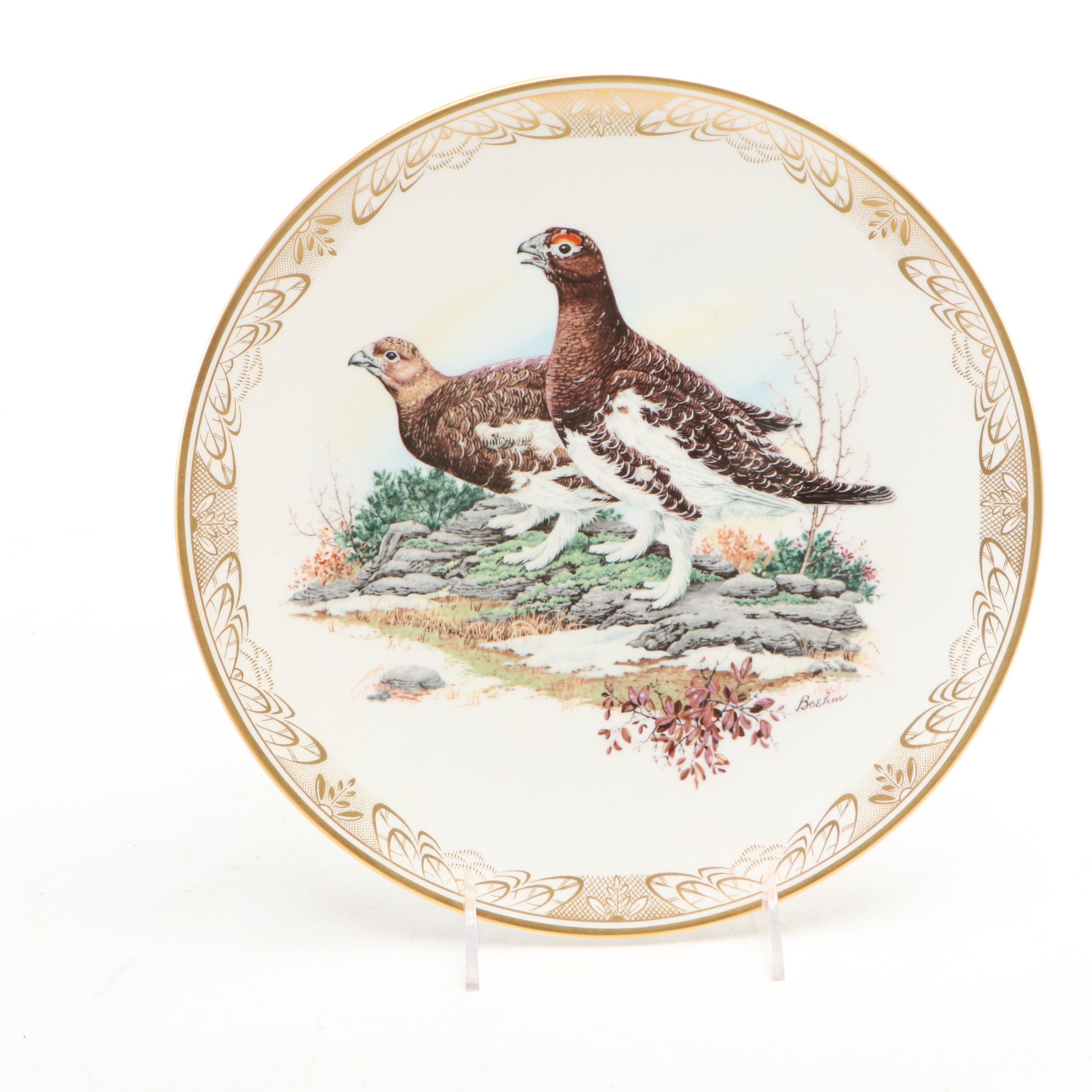 Boehm Limited Edition Gamebirds of North America Bone China Collector Plates