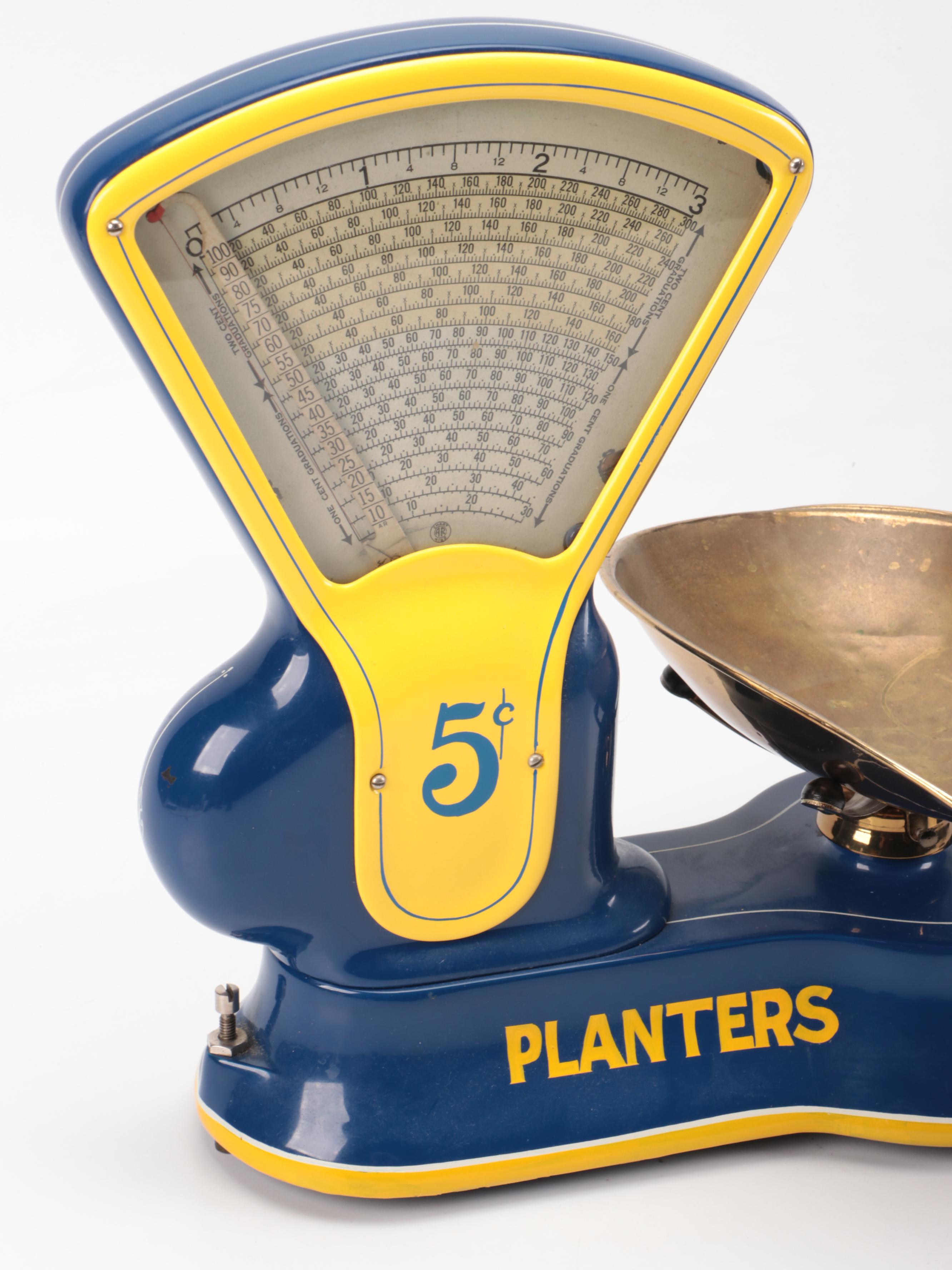 Planters Fresh Roasted Peanuts Metal Advertising Scale