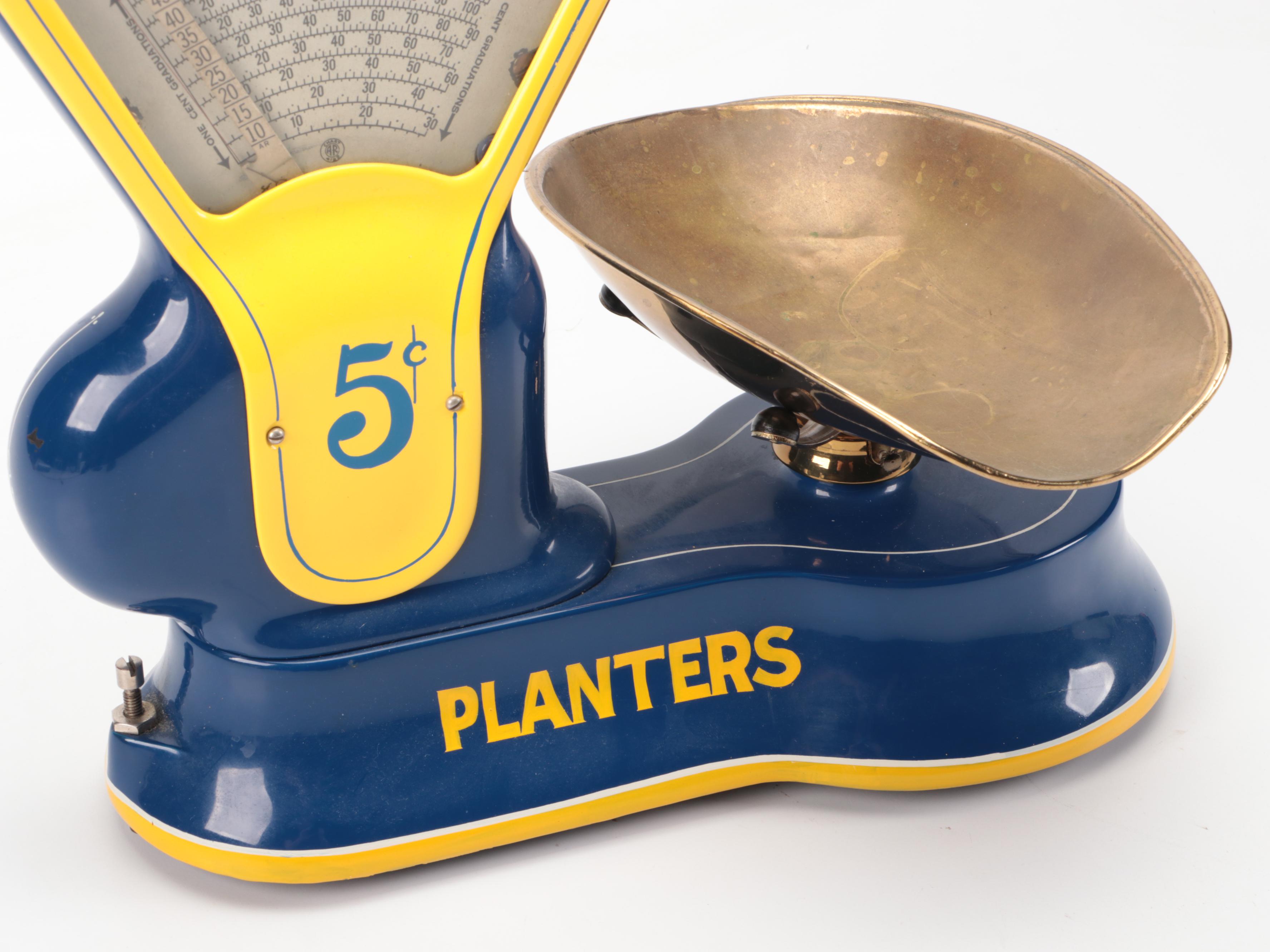 Planters Fresh Roasted Peanuts Metal Advertising Scale