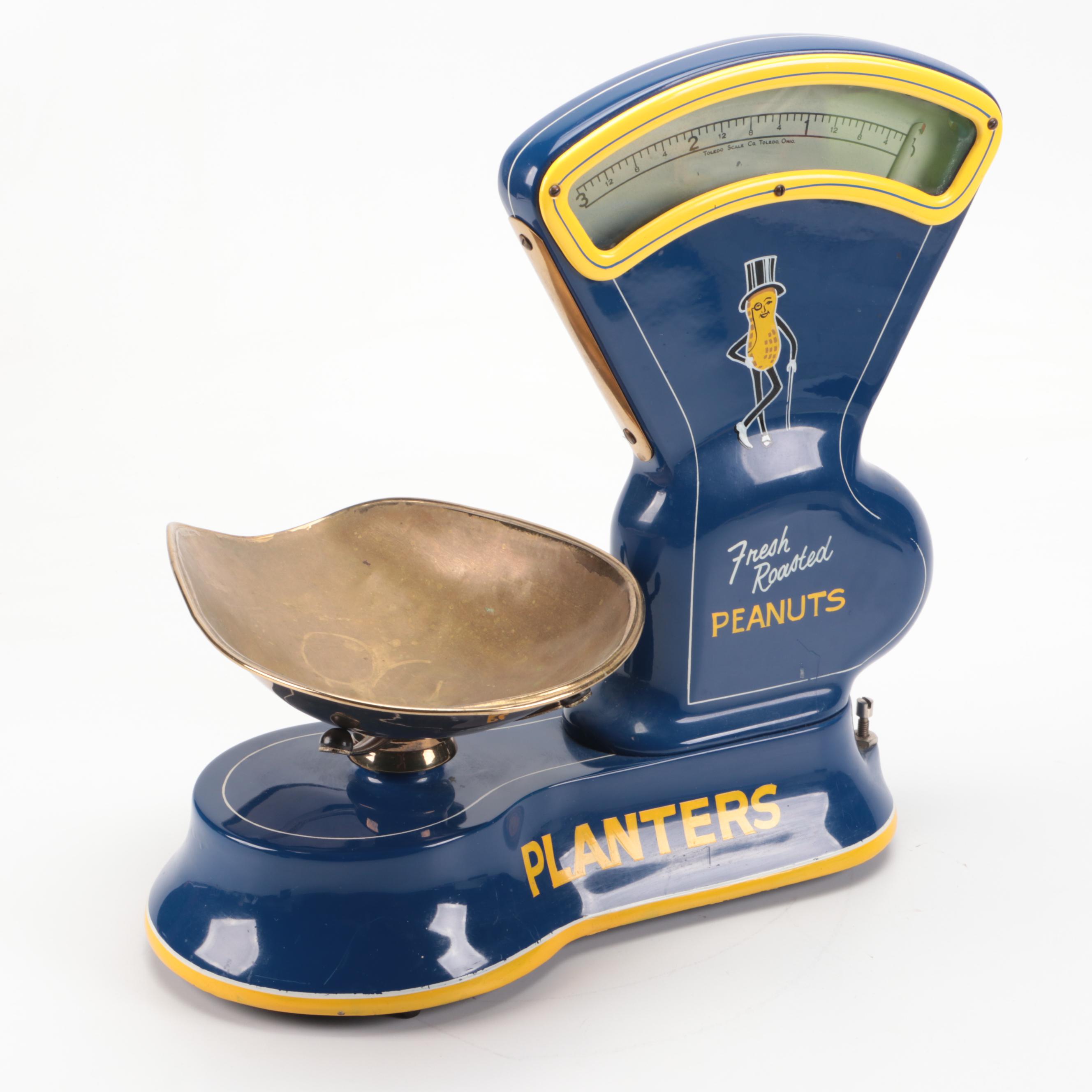Planters Fresh Roasted Peanuts Metal Advertising Scale