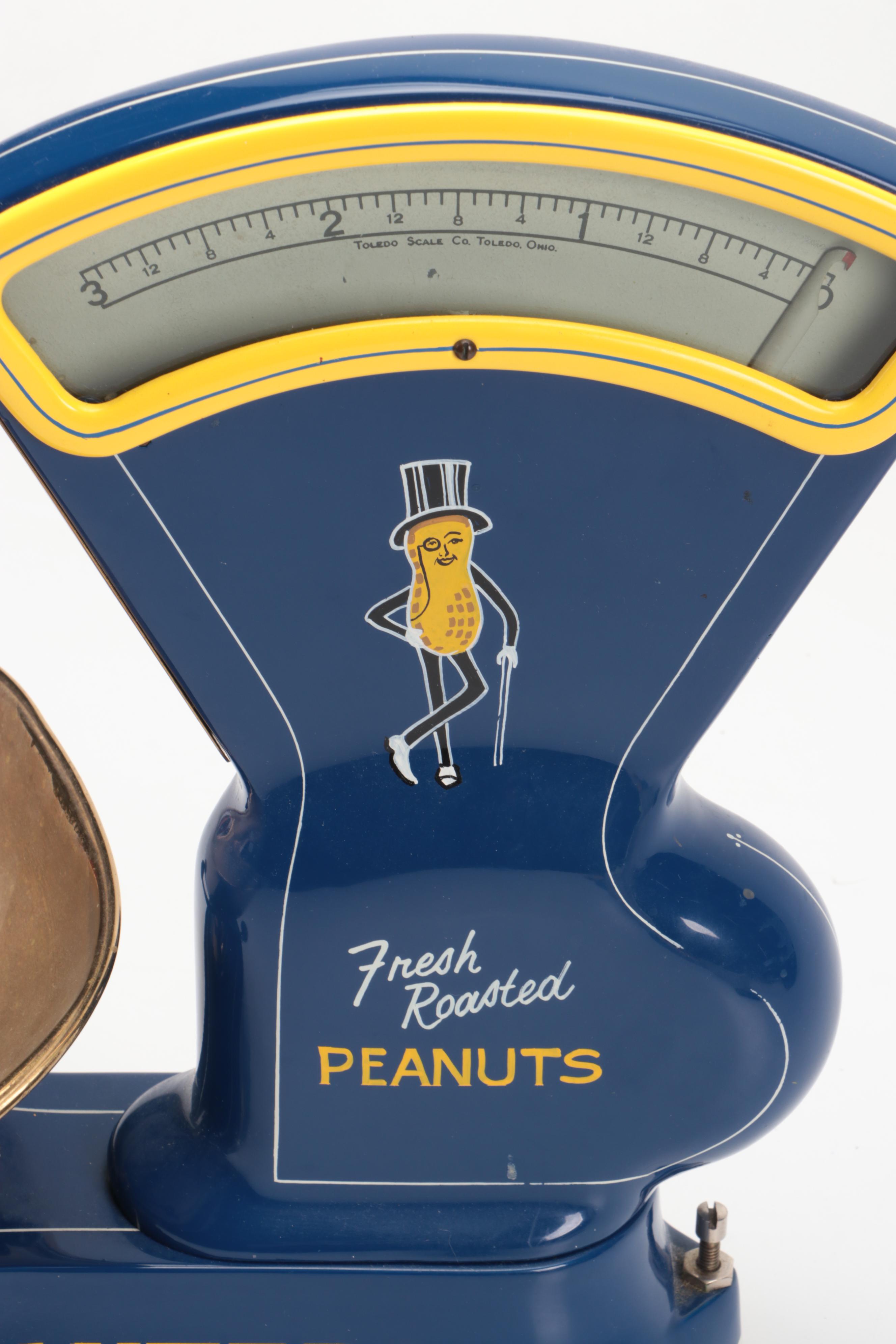 Planters Fresh Roasted Peanuts Metal Advertising Scale