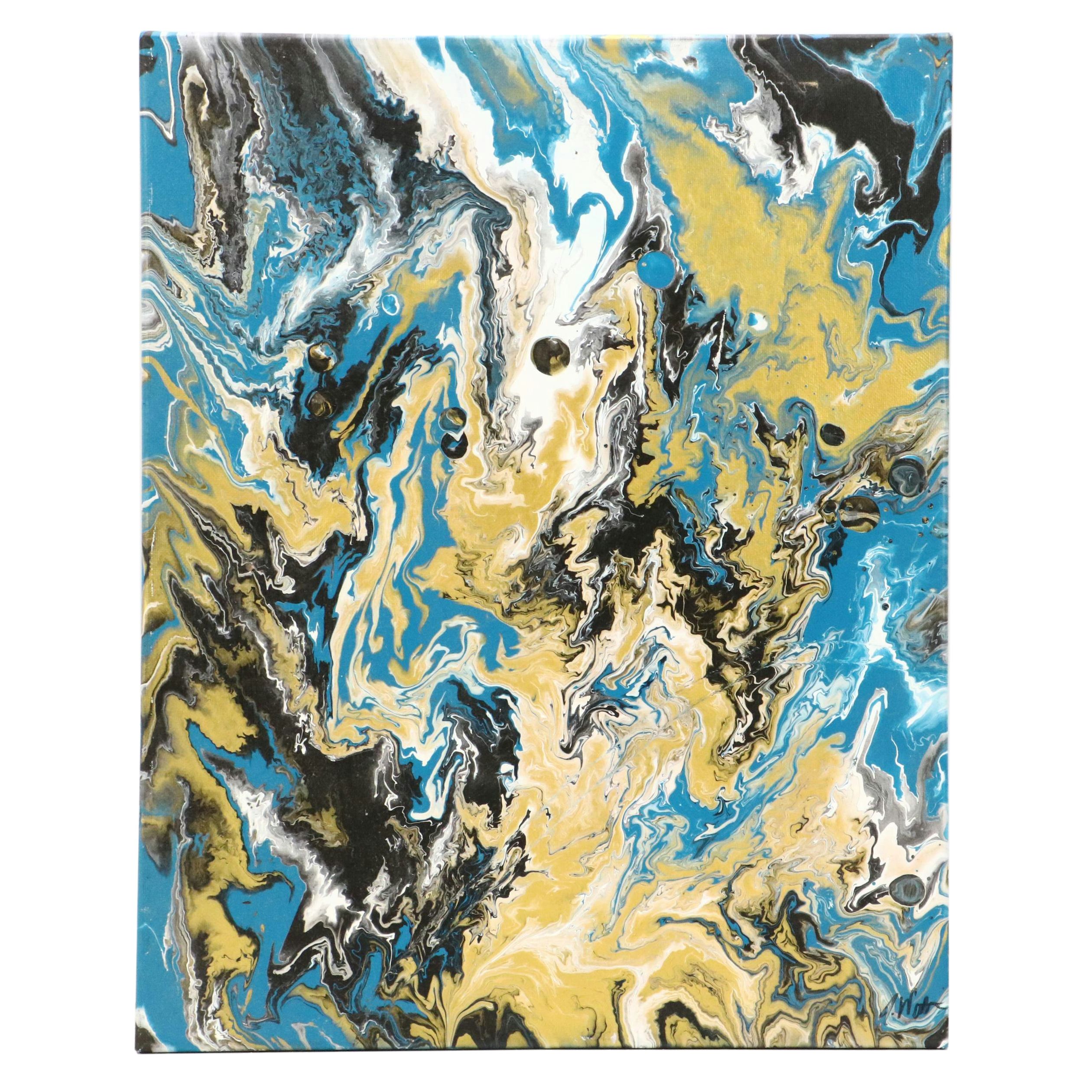 Abstract Acrylic Painting, 21st Century