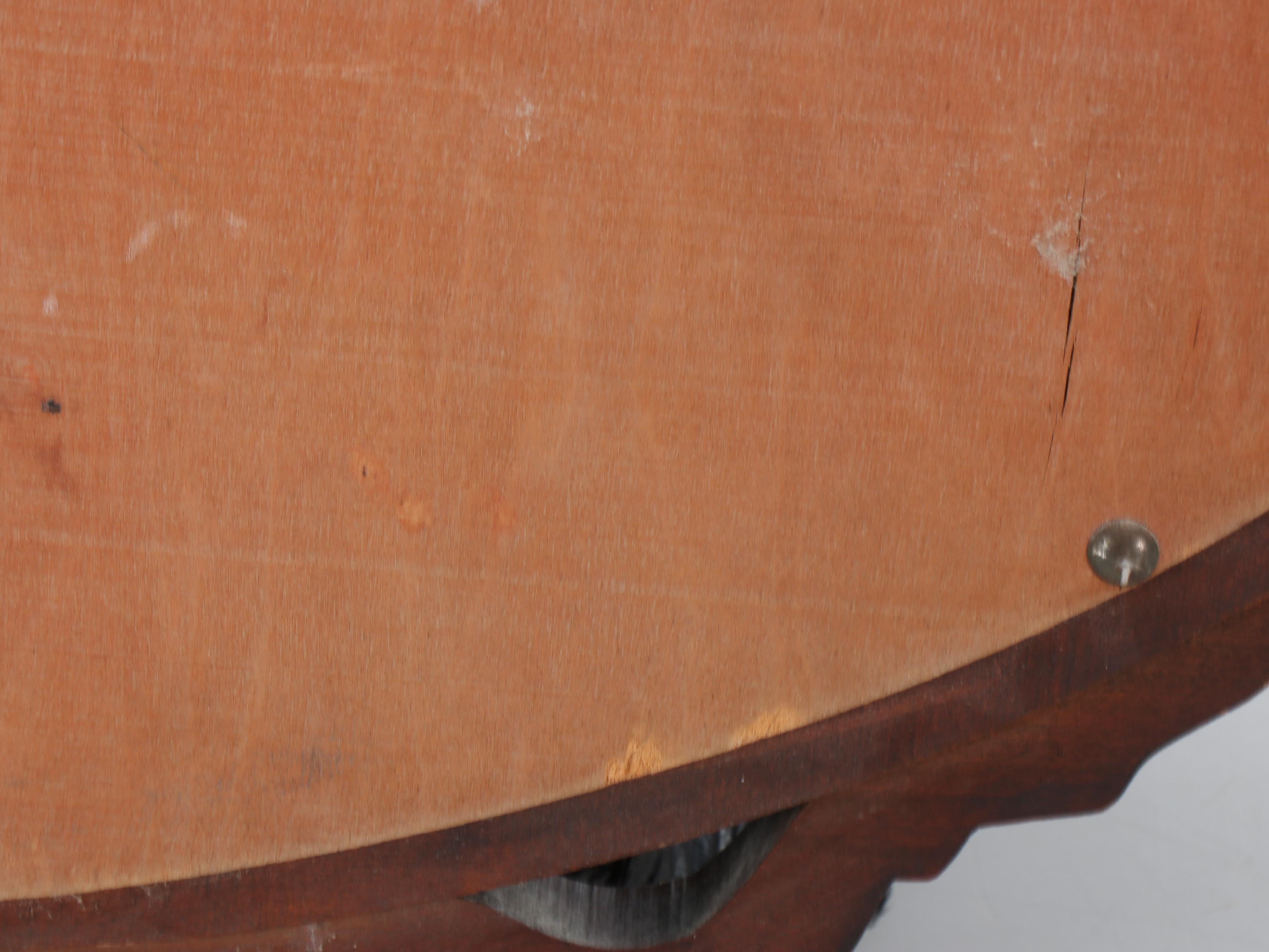 Federal Style Wood Shield Wall Mirror