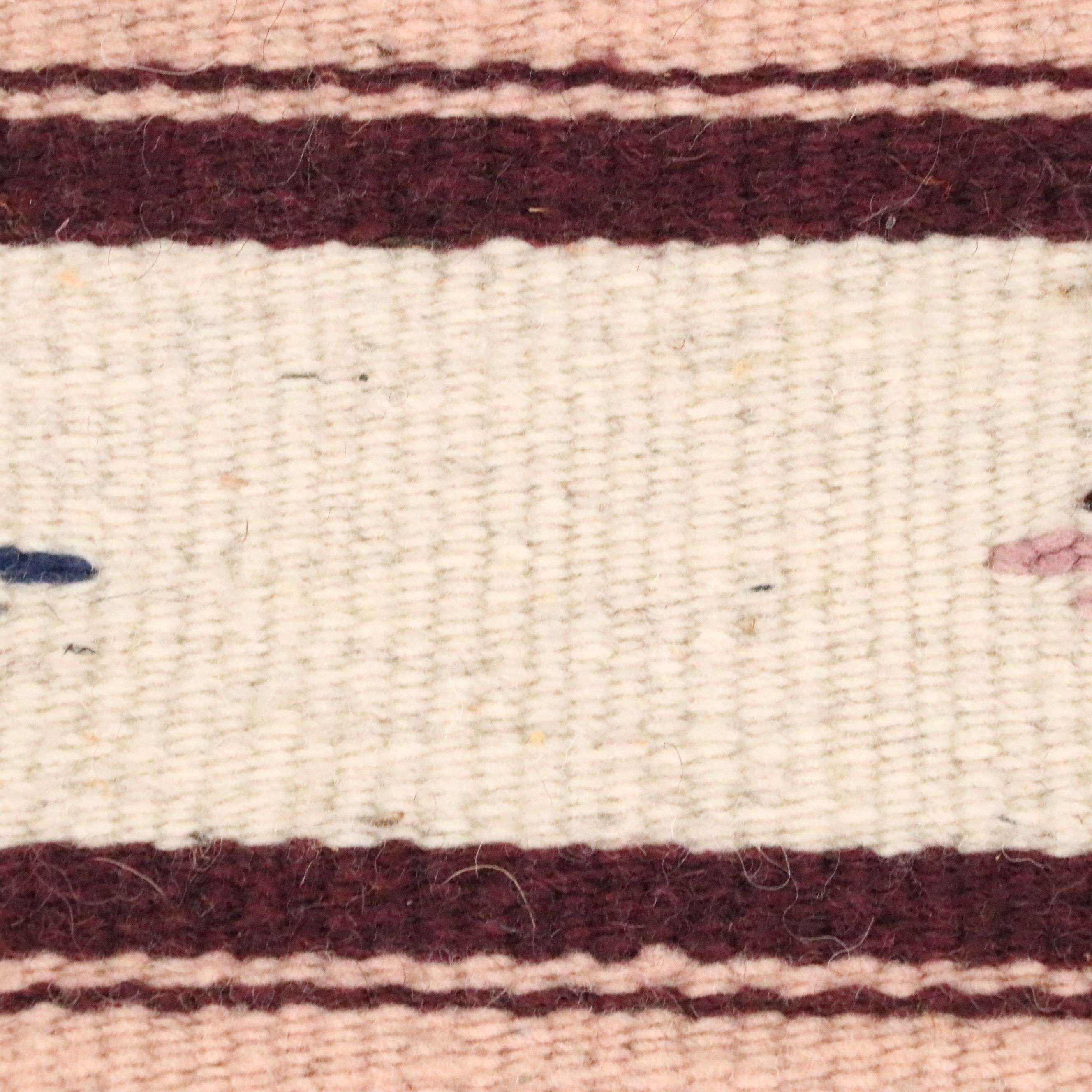 4'9 x 7'3 Handwoven Mesoamerican Style Pictorial Area Rug