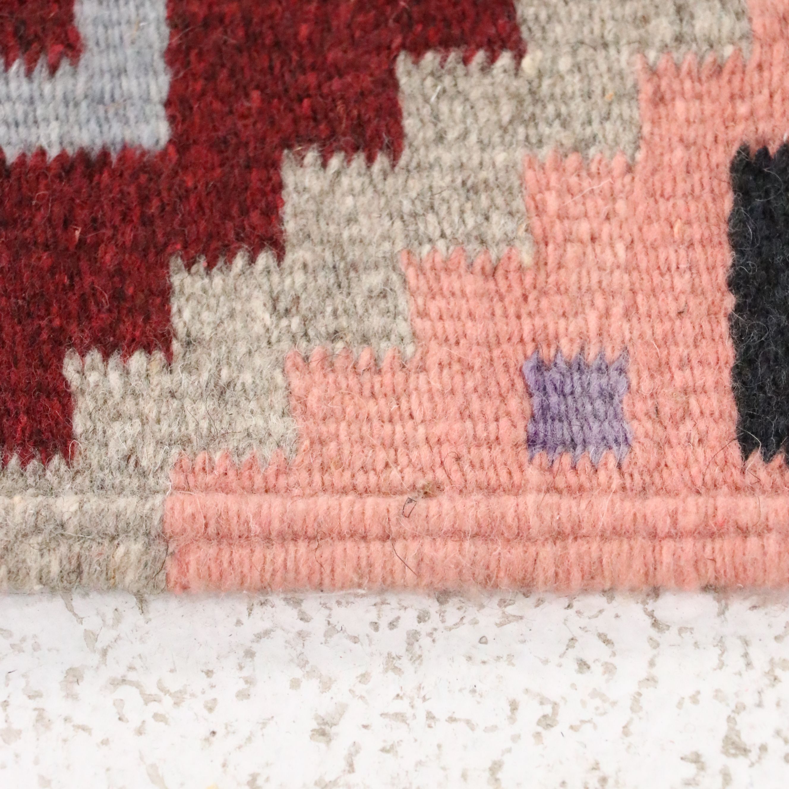 4'9 x 7'3 Handwoven Mesoamerican Style Pictorial Area Rug