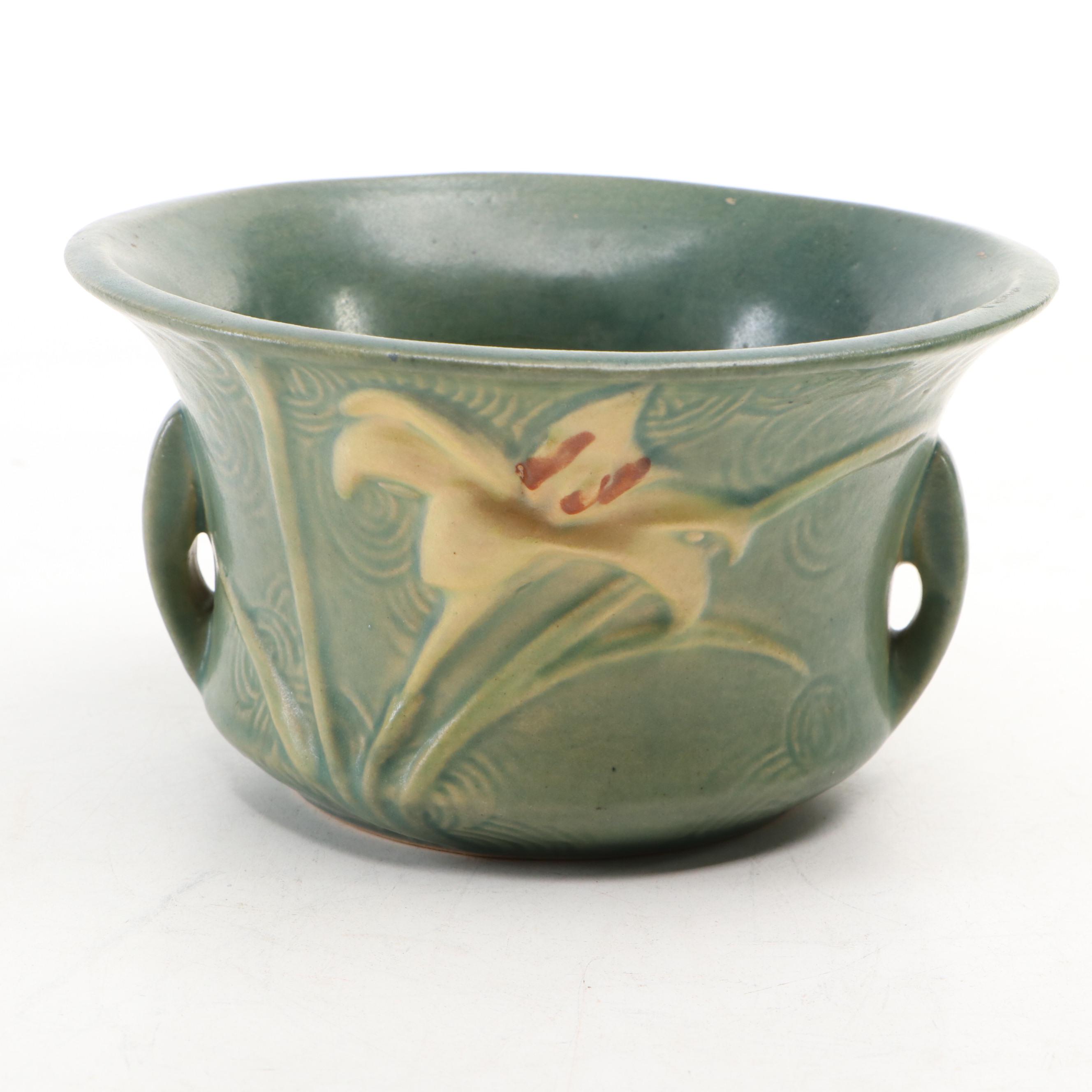 Roseville Pottery "Clematis" and "Zepher Lily" Planters, Mid-20th Century