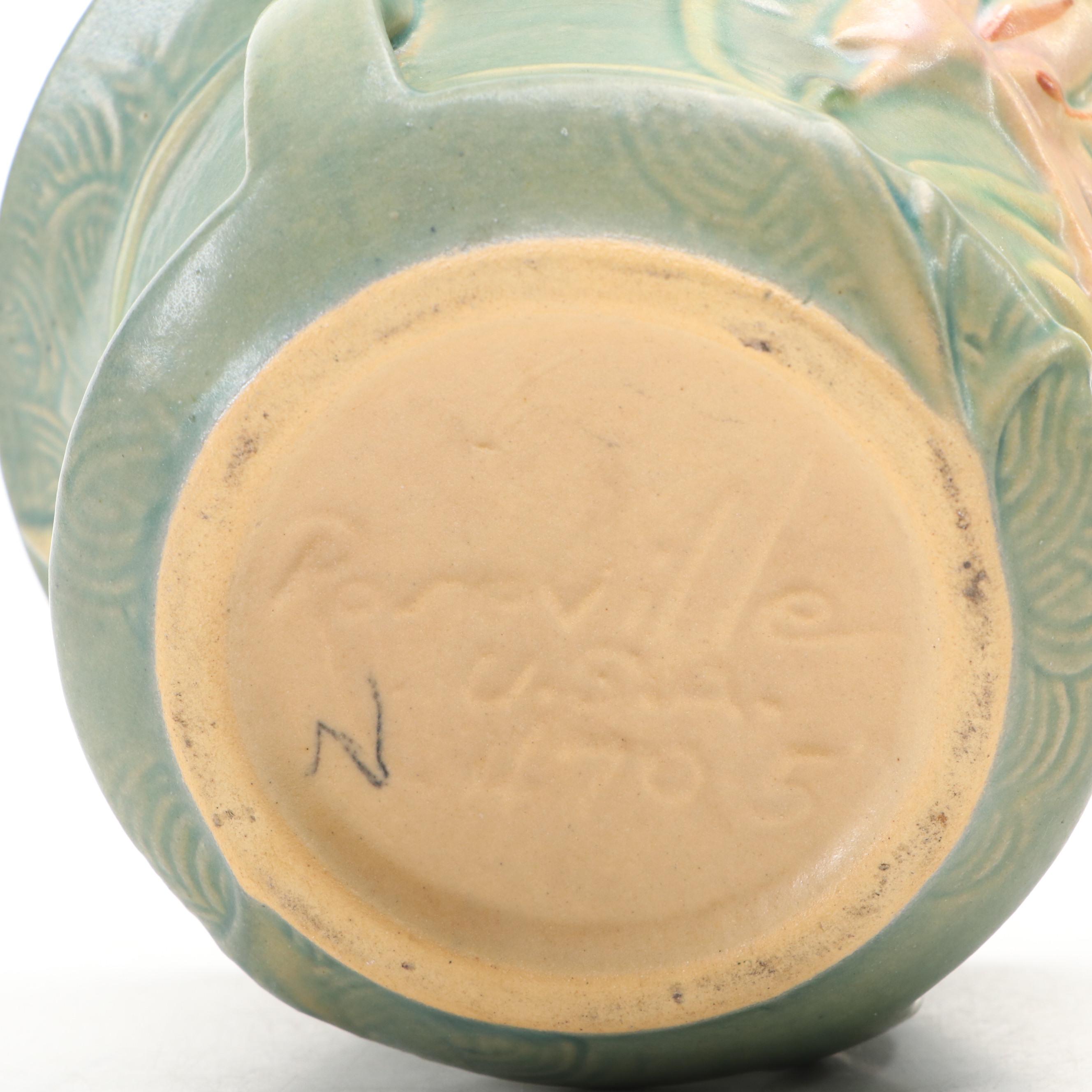 Roseville Pottery "Clematis" and "Zepher Lily" Planters, Mid-20th Century