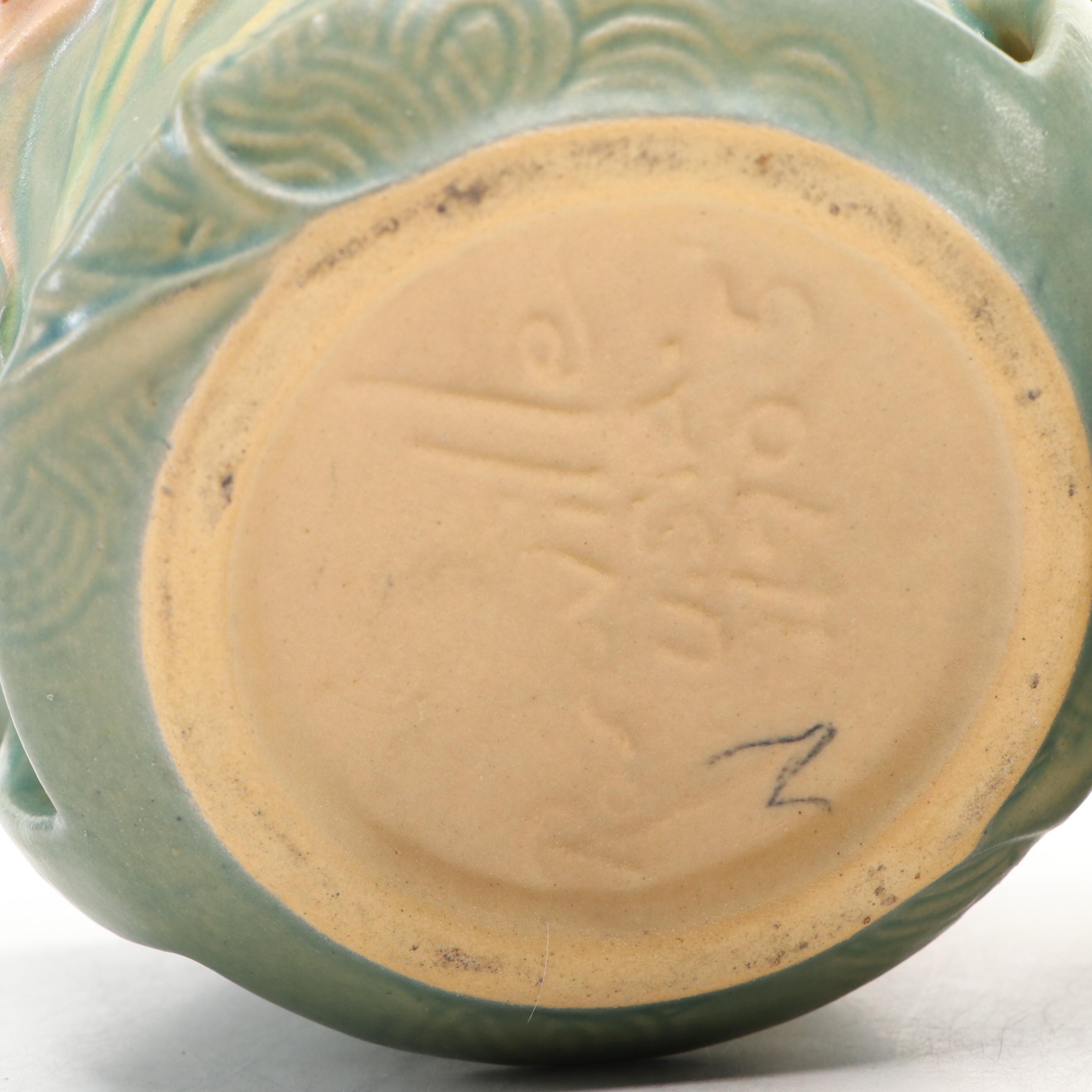 Roseville Pottery "Clematis" and "Zepher Lily" Planters, Mid-20th Century