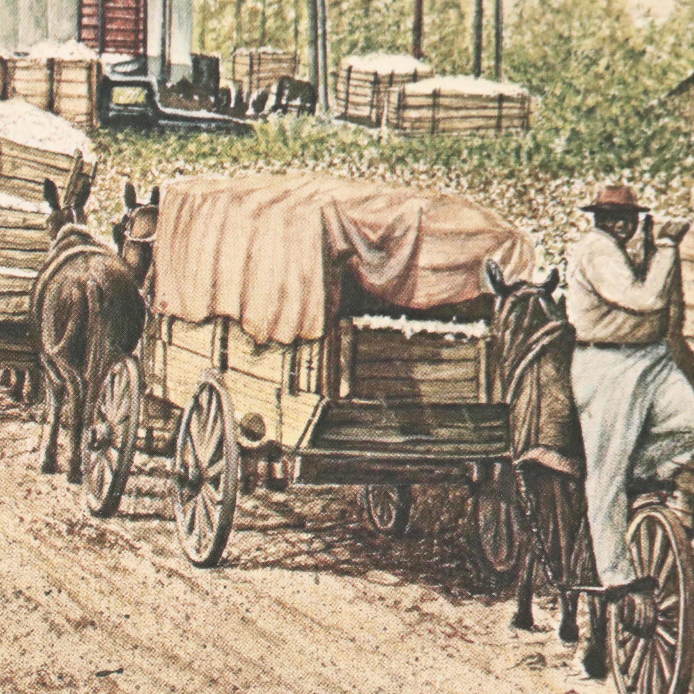 Offset Lithograph "Southern Harvest," 1981