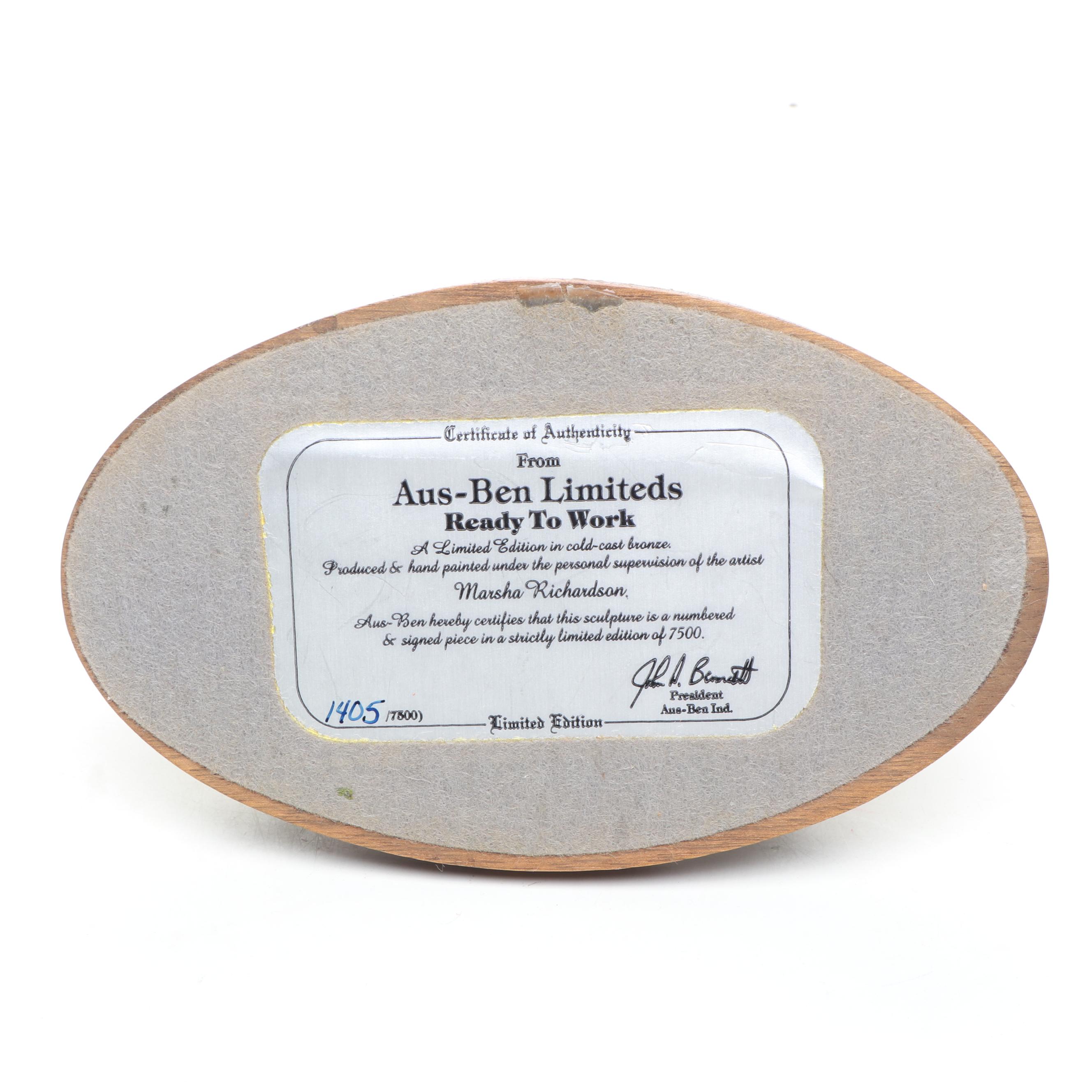 Danbury Mint "On the Alert" and Aus-Ben Limiteds "Ready to Work" Figurines