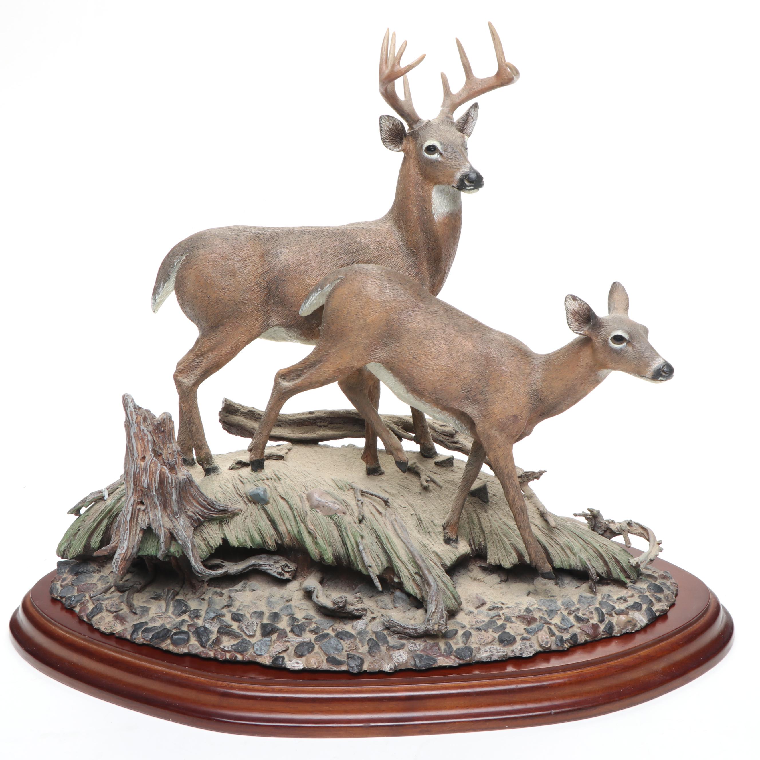 Danbury Mint "On the Alert" and Aus-Ben Limiteds "Ready to Work" Figurines