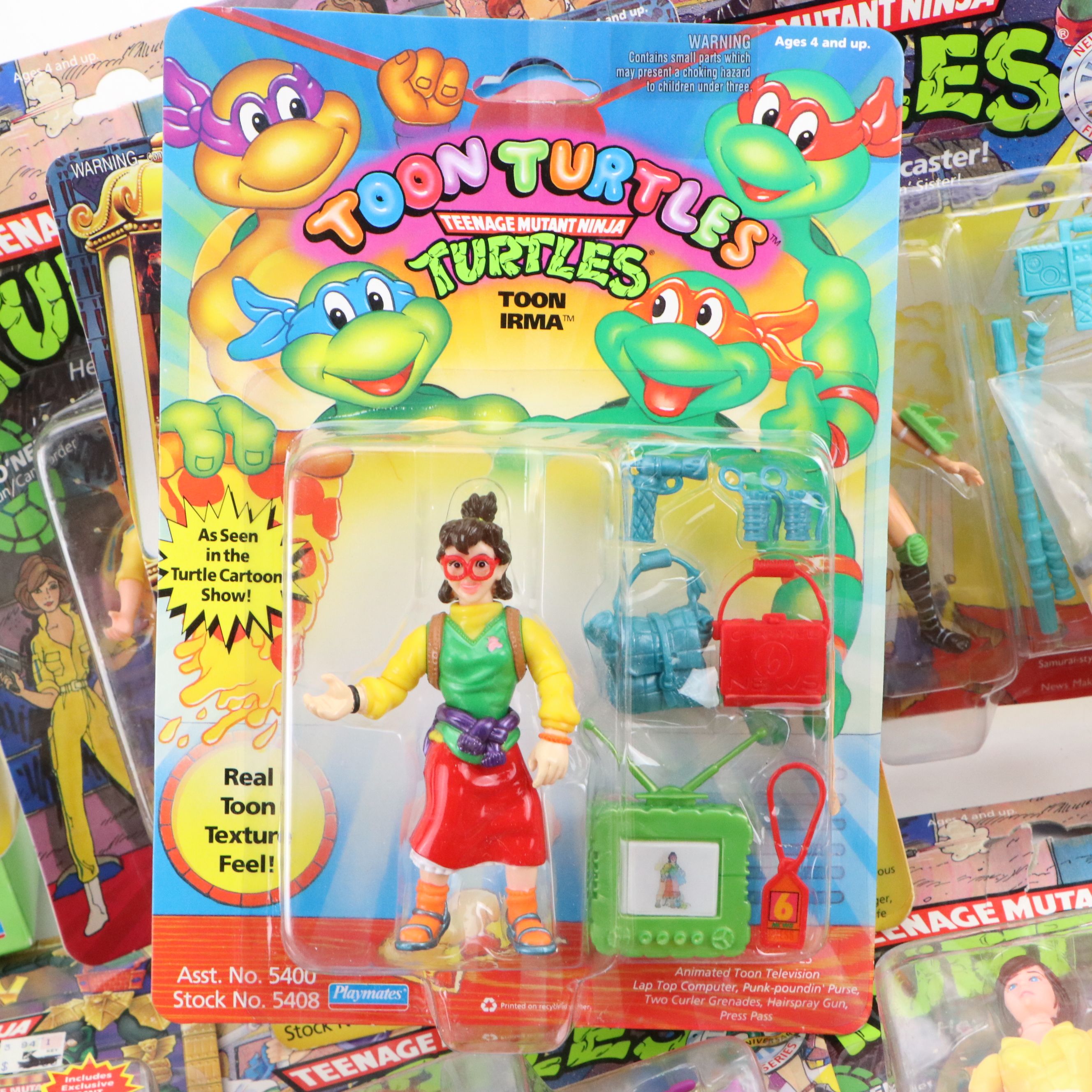 Playmates "Teenage Mutant Ninja Turtles" Action Figures, 1980s–1990s