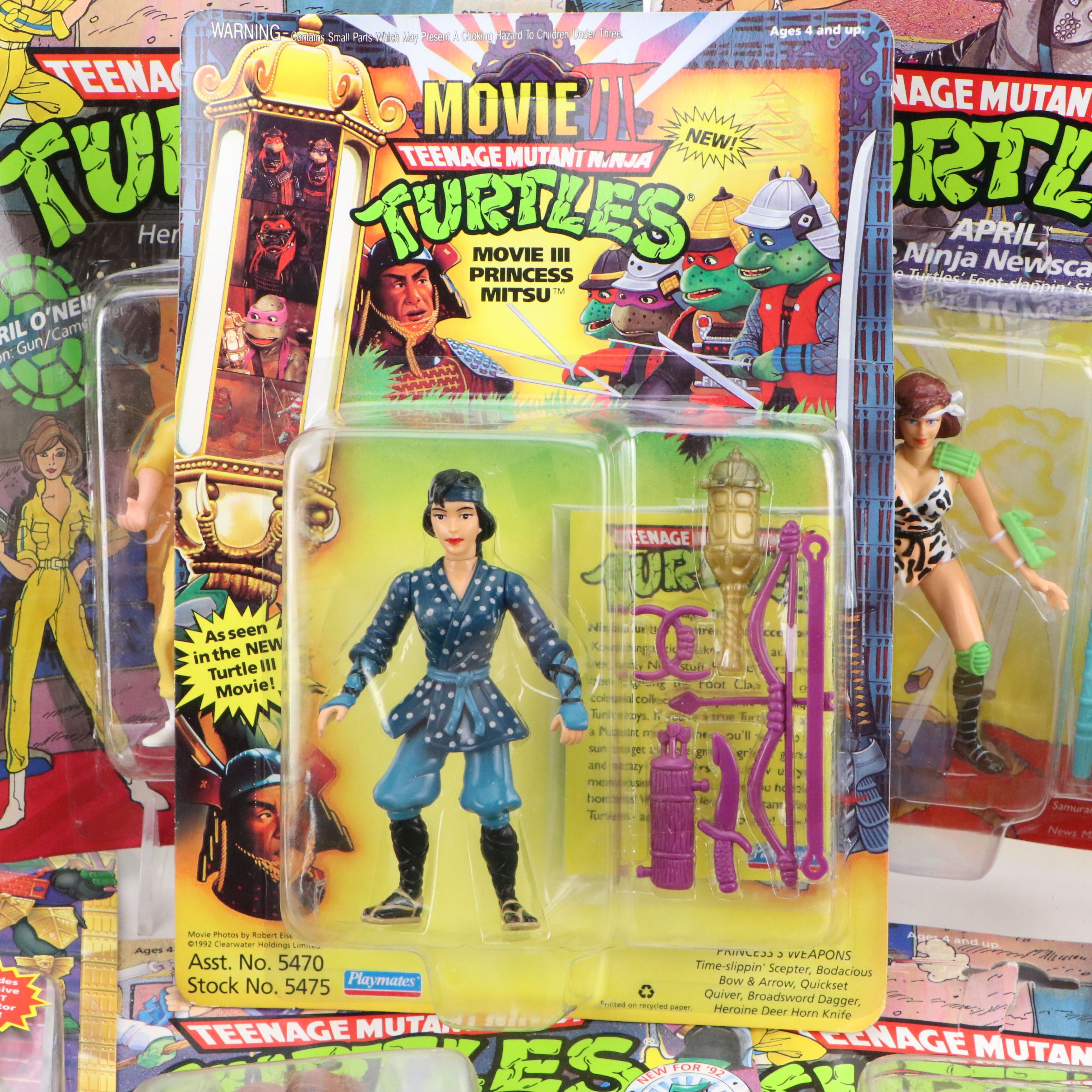 Playmates "Teenage Mutant Ninja Turtles" Action Figures, 1980s–1990s