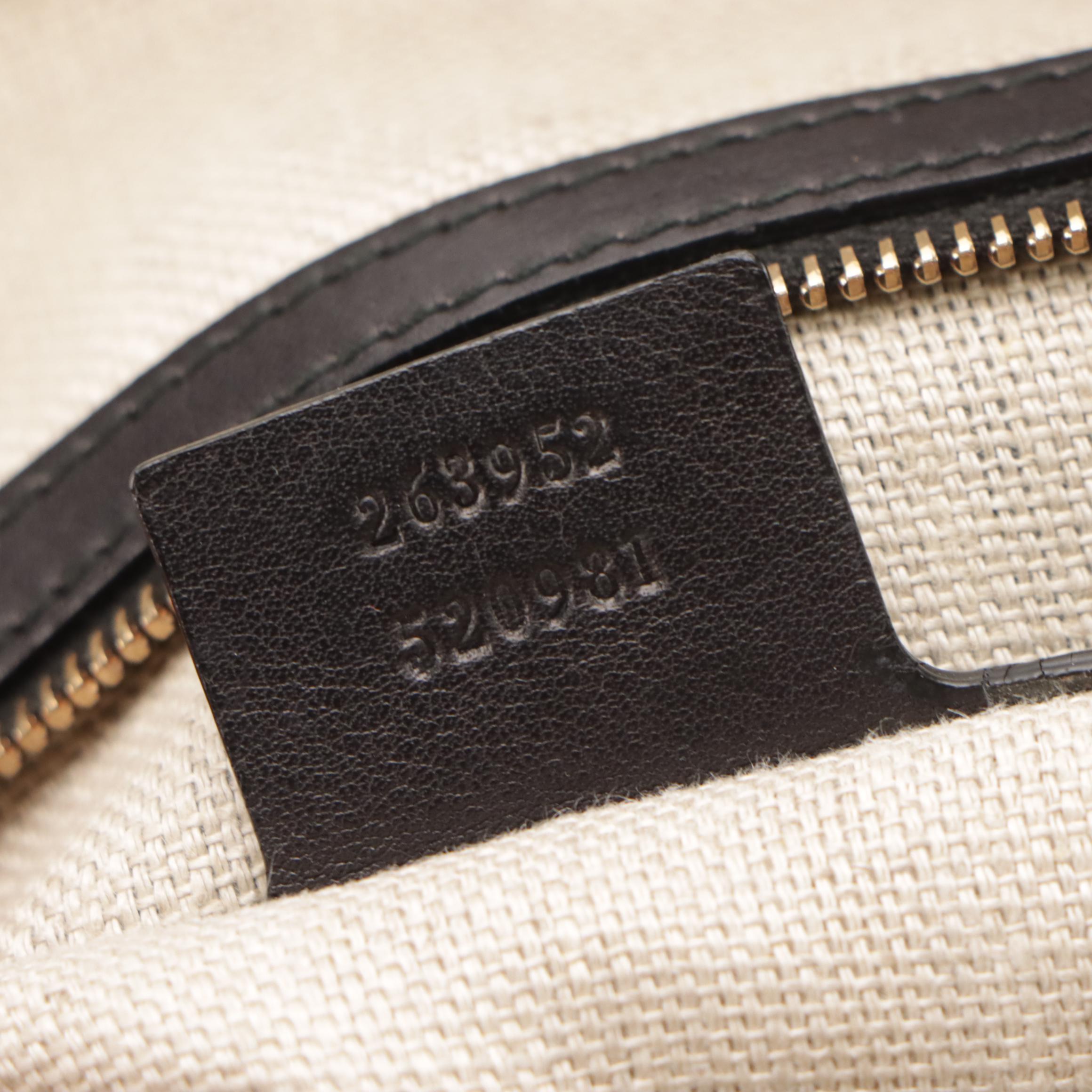 Gucci Black Leather Handmade Shoulder Bag with Braided Straps and Bamboo Tassel