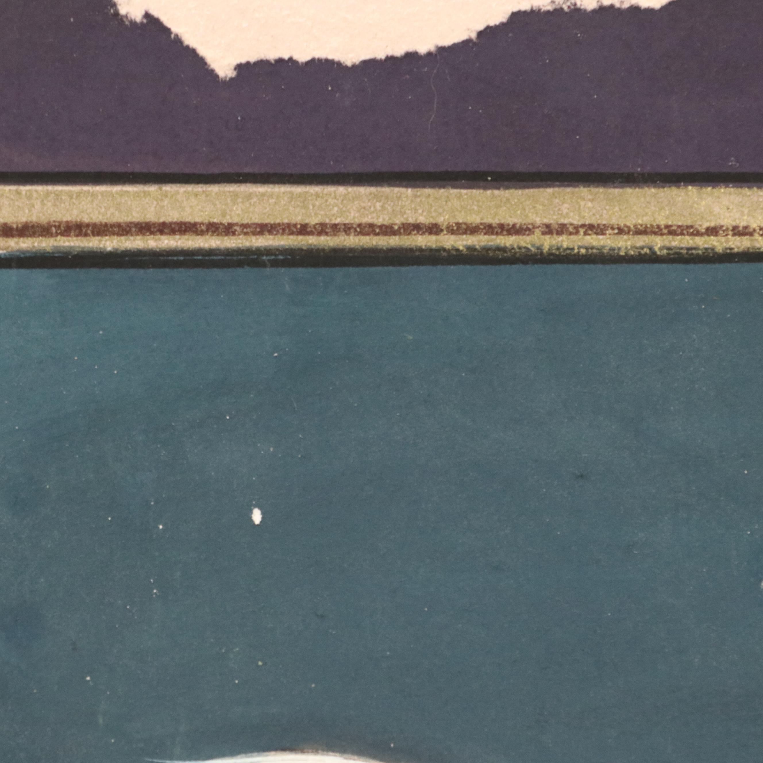 Gouache on Paperboard Illustration of Running Dapple Grey Horse, 21st C.