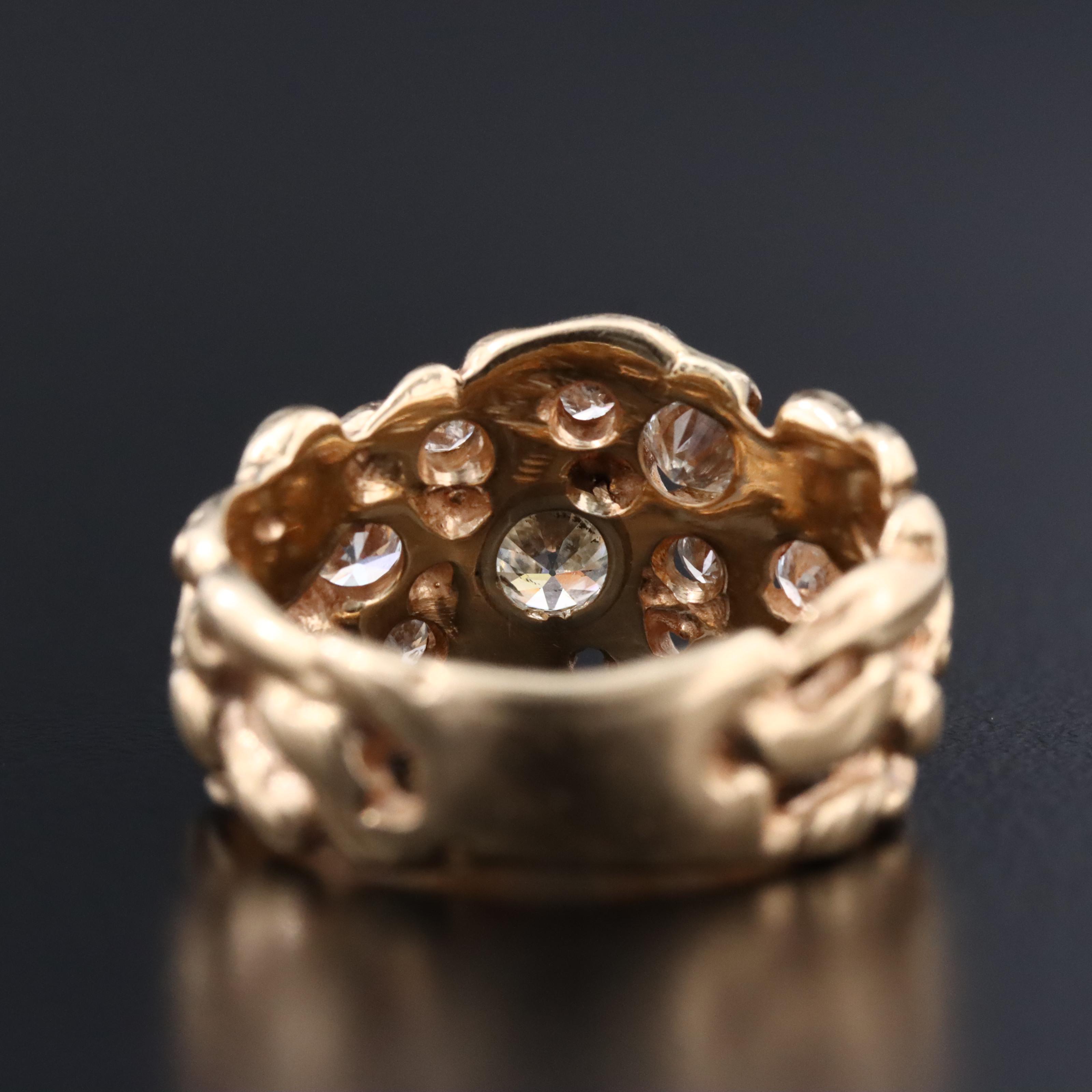 14K 1.28 CTW Diamond Biomorphic Ring