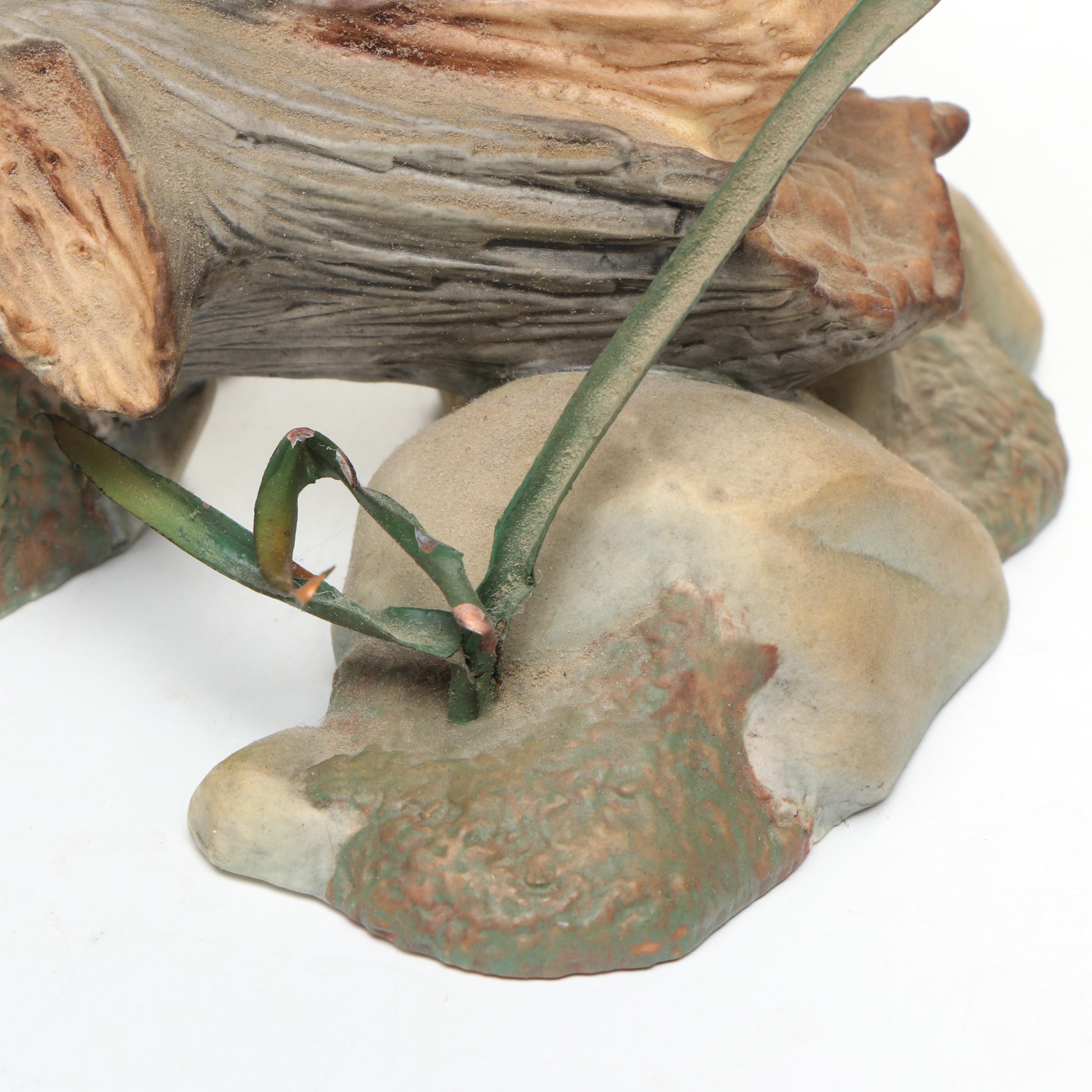 The Franklin Mint "Black Grouse" and "Ring-Necked Pheasant" Porcelain Birds