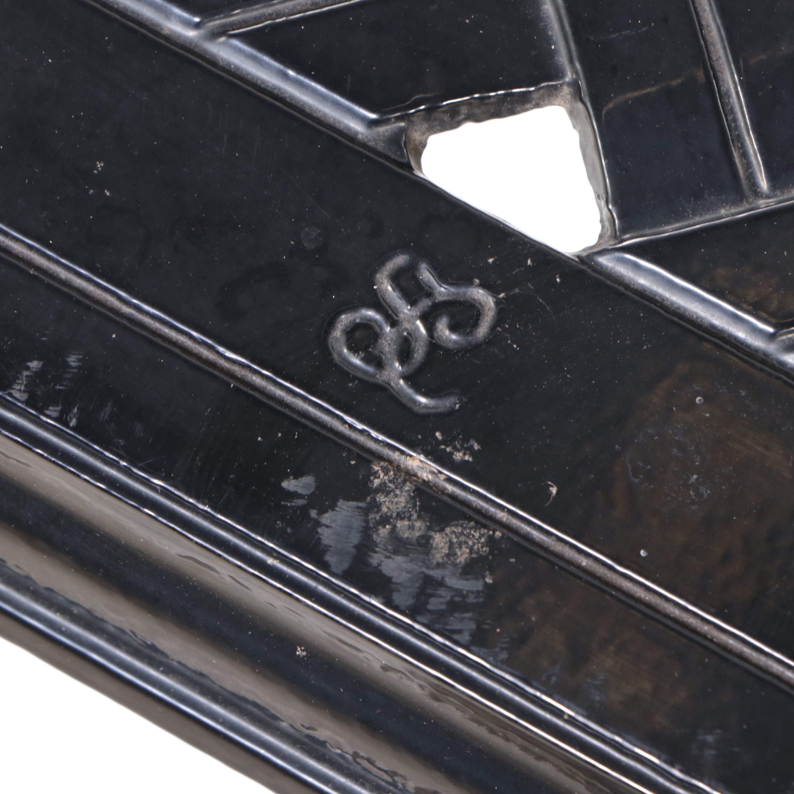 Metal Patio Cocktail Table with Basket Weave Design