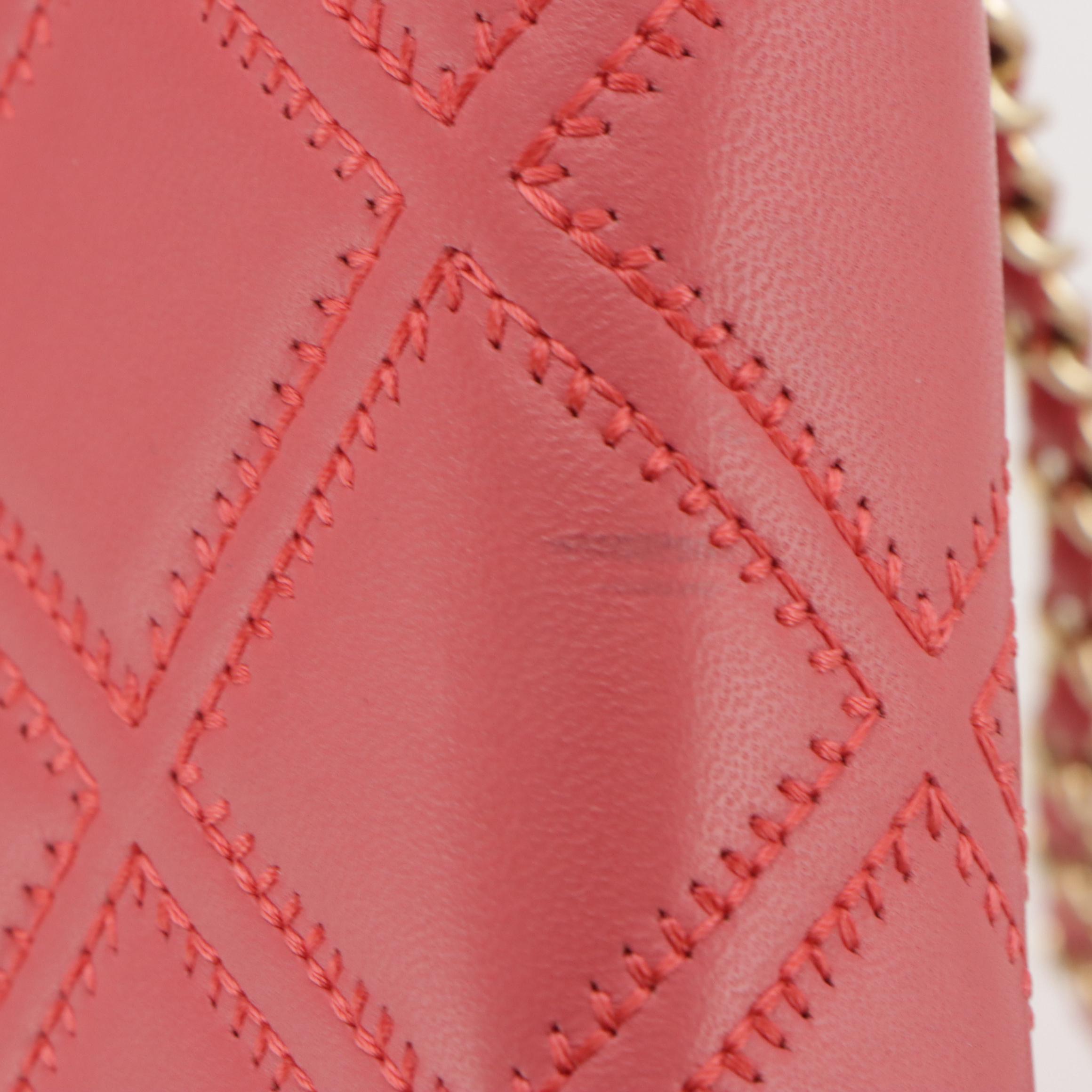 Chanel Tassel WOC in Double Stitch Quilted Leather