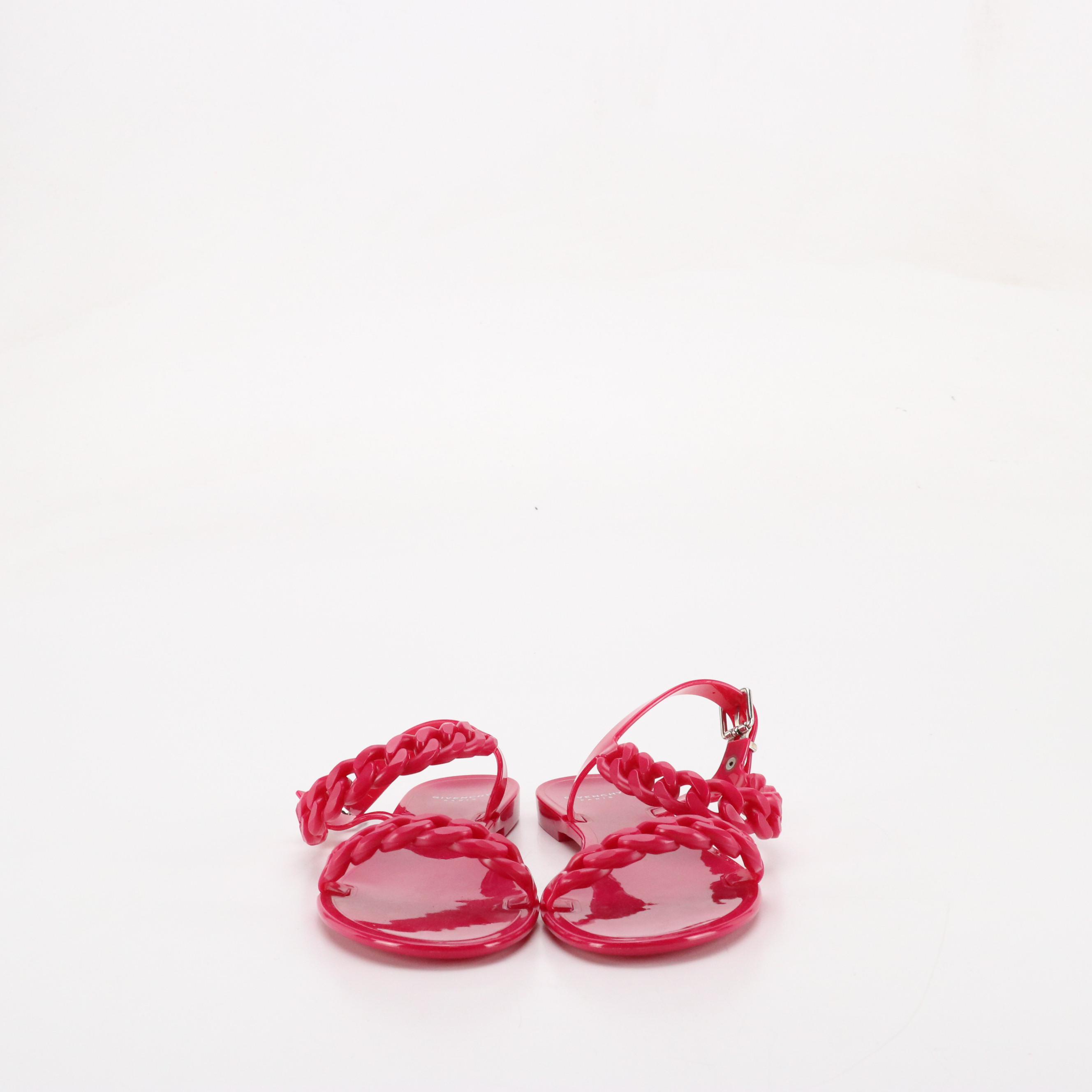 Givenchy Pink Jelly Chain Sandals