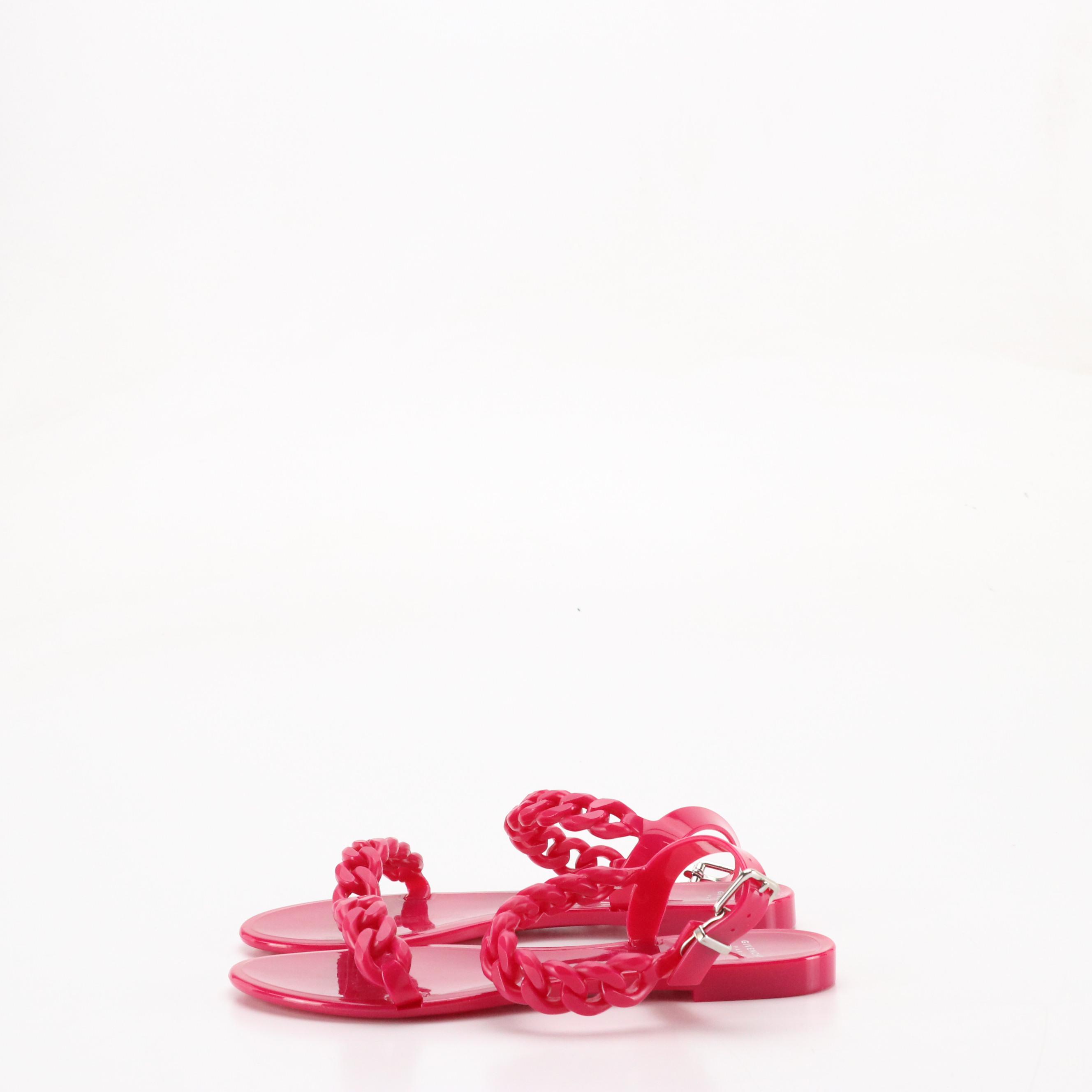 Givenchy Pink Jelly Chain Sandals